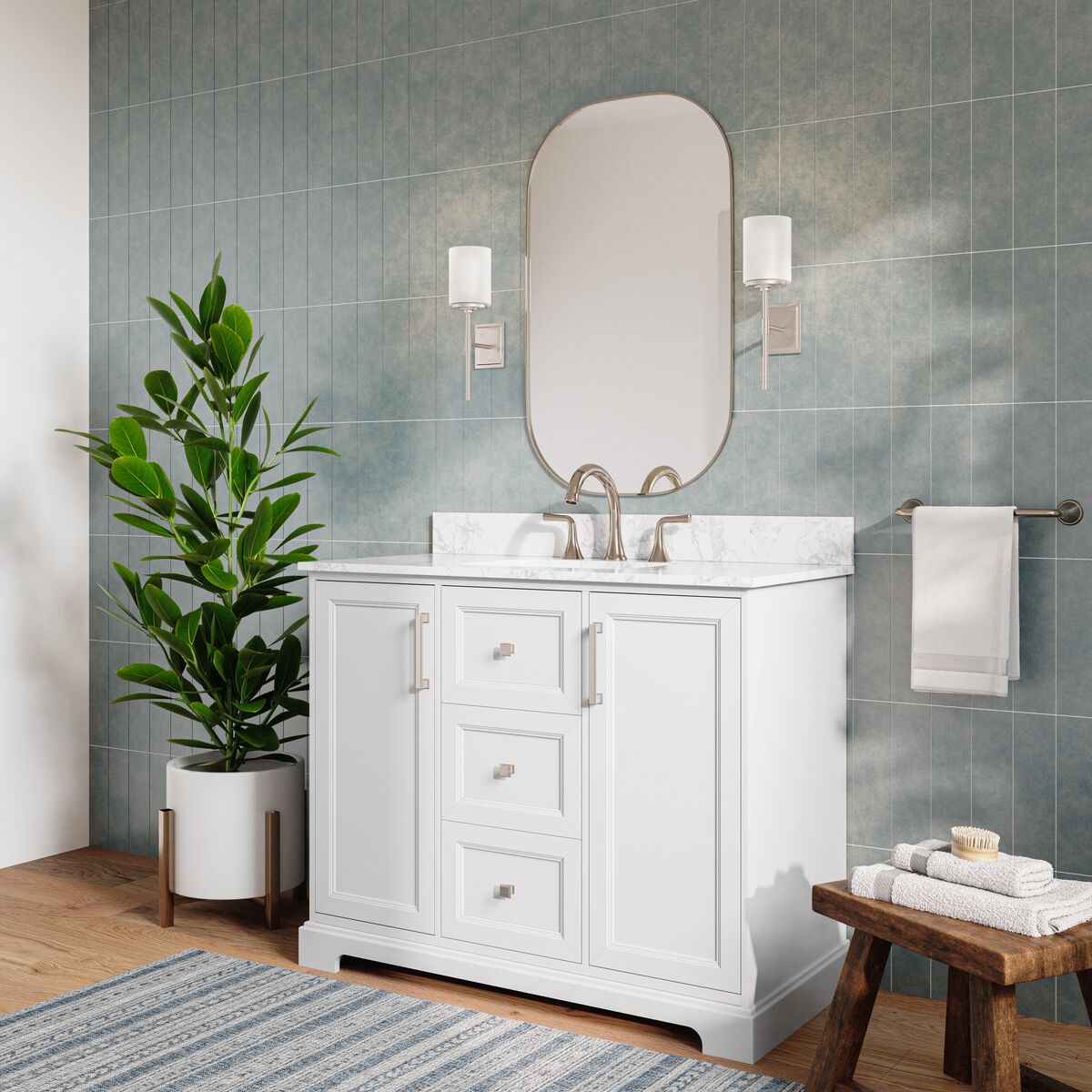 allen + roth LWS42TSVW Bath-Vanity-Combo - View #3