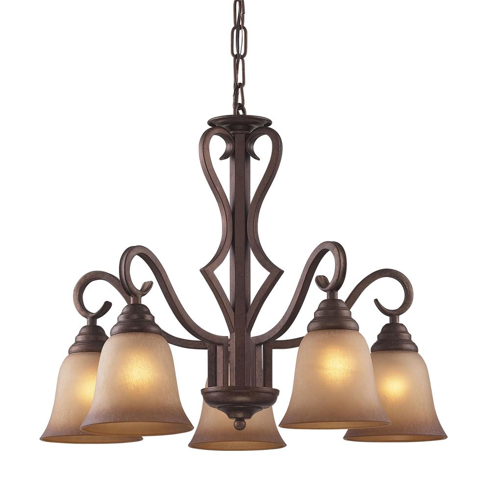 Westmore Lighting Laughlin Mocha Traditional Chandelier at Lowes.com