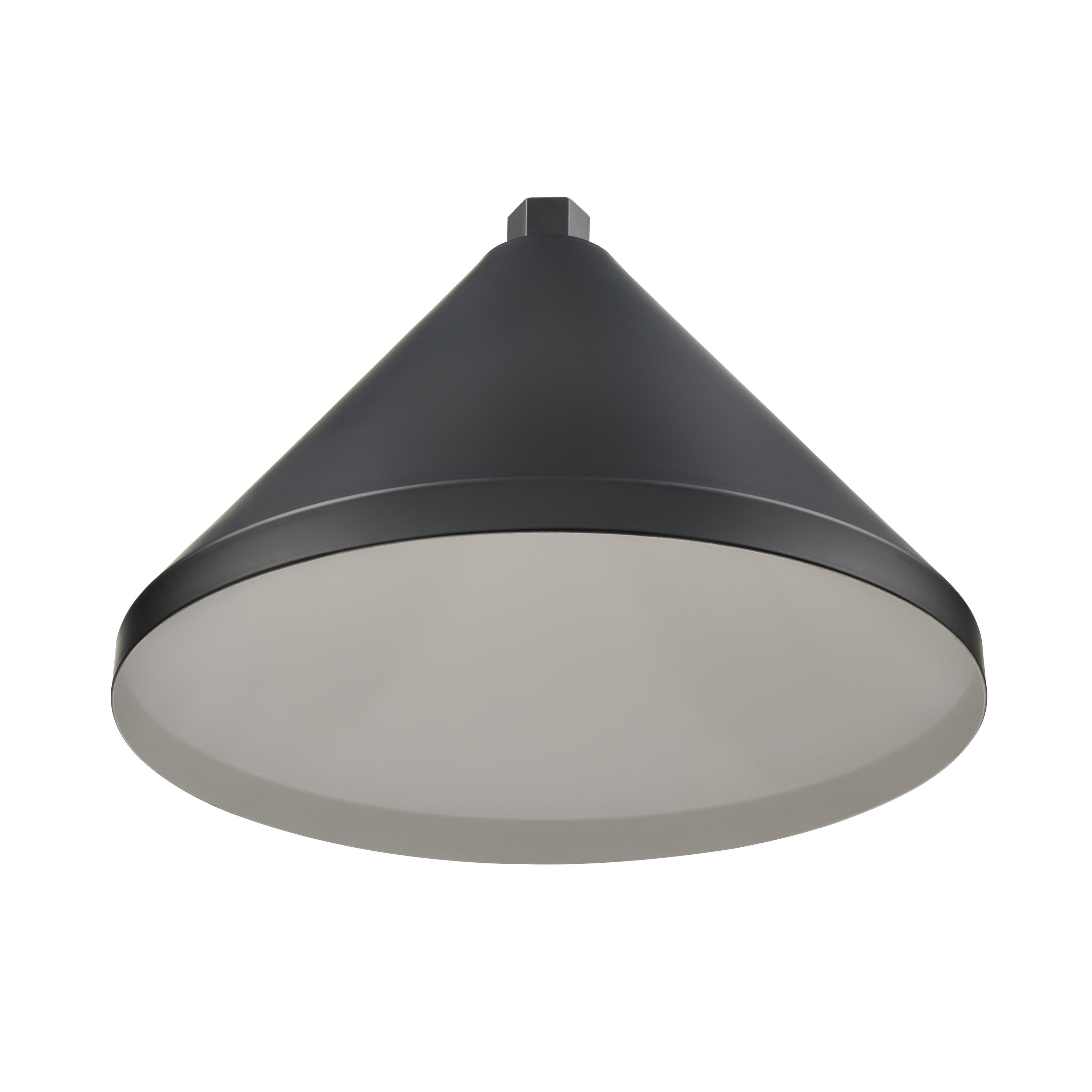 Millennium Lighting R Series 1 -Light Satin Black Industrial Metal Cone Medium Outdoor Hanging Pendant Light