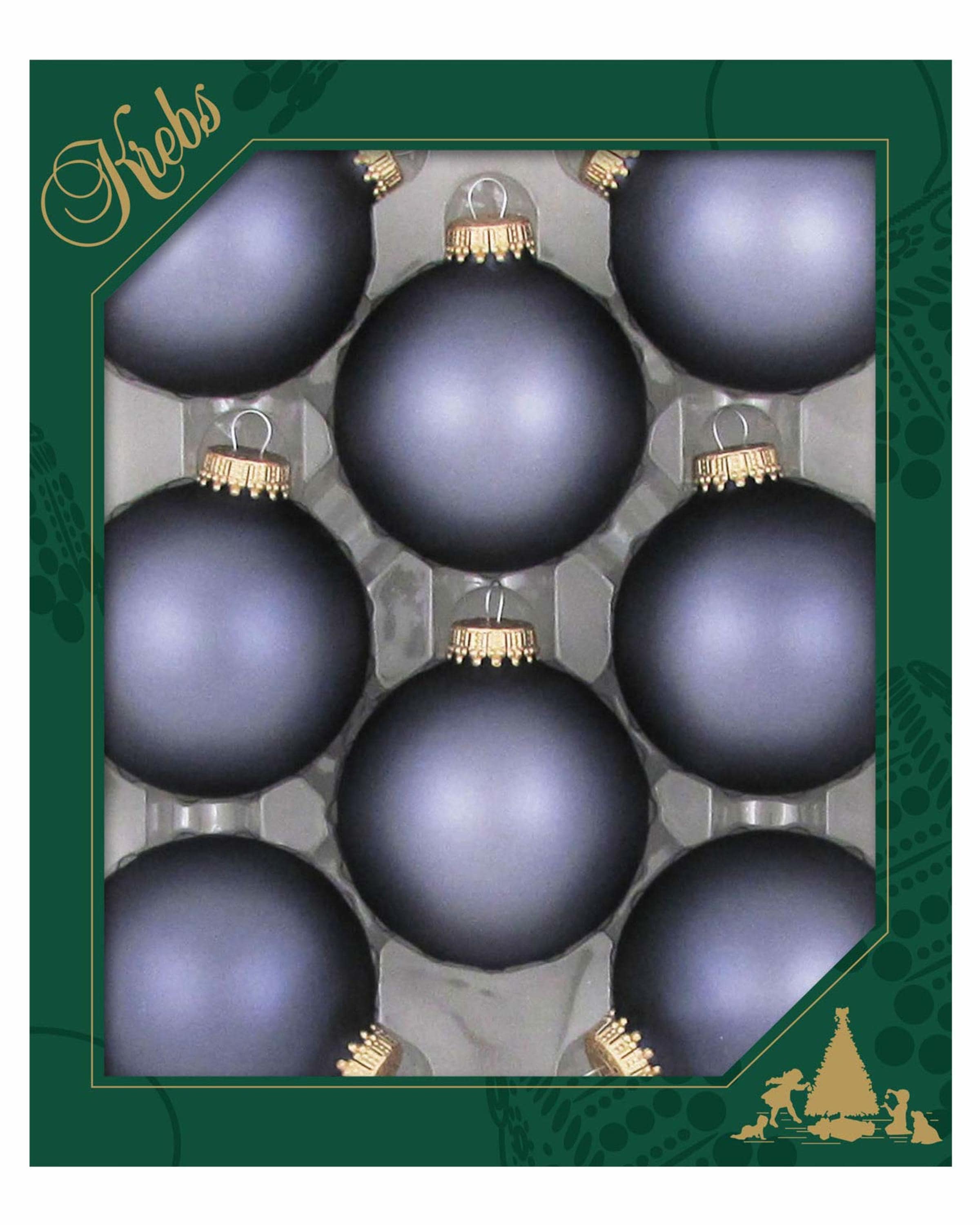 Krebs KBX40143 8 -Pack Blue Standard Indoor Ornament set