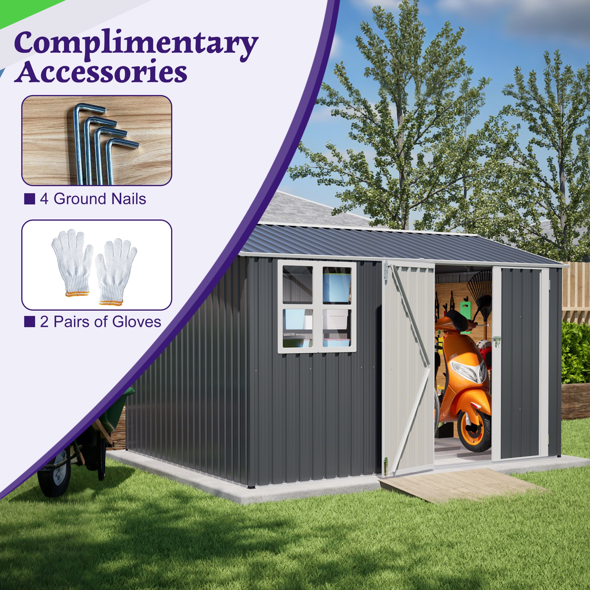 Ayelon GS5S0087 Metal-Storage-Buildings-Sheds - View #5