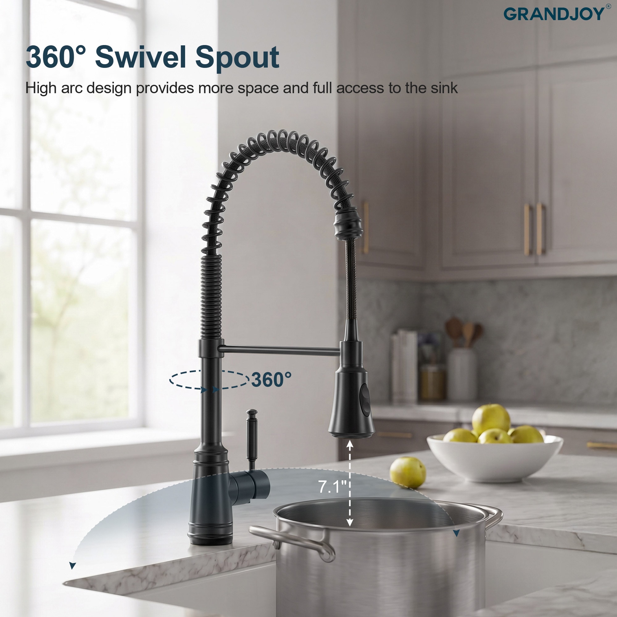 GRANDJOY SGF13GJ-45K-BL Kitchen-Faucets - View #6