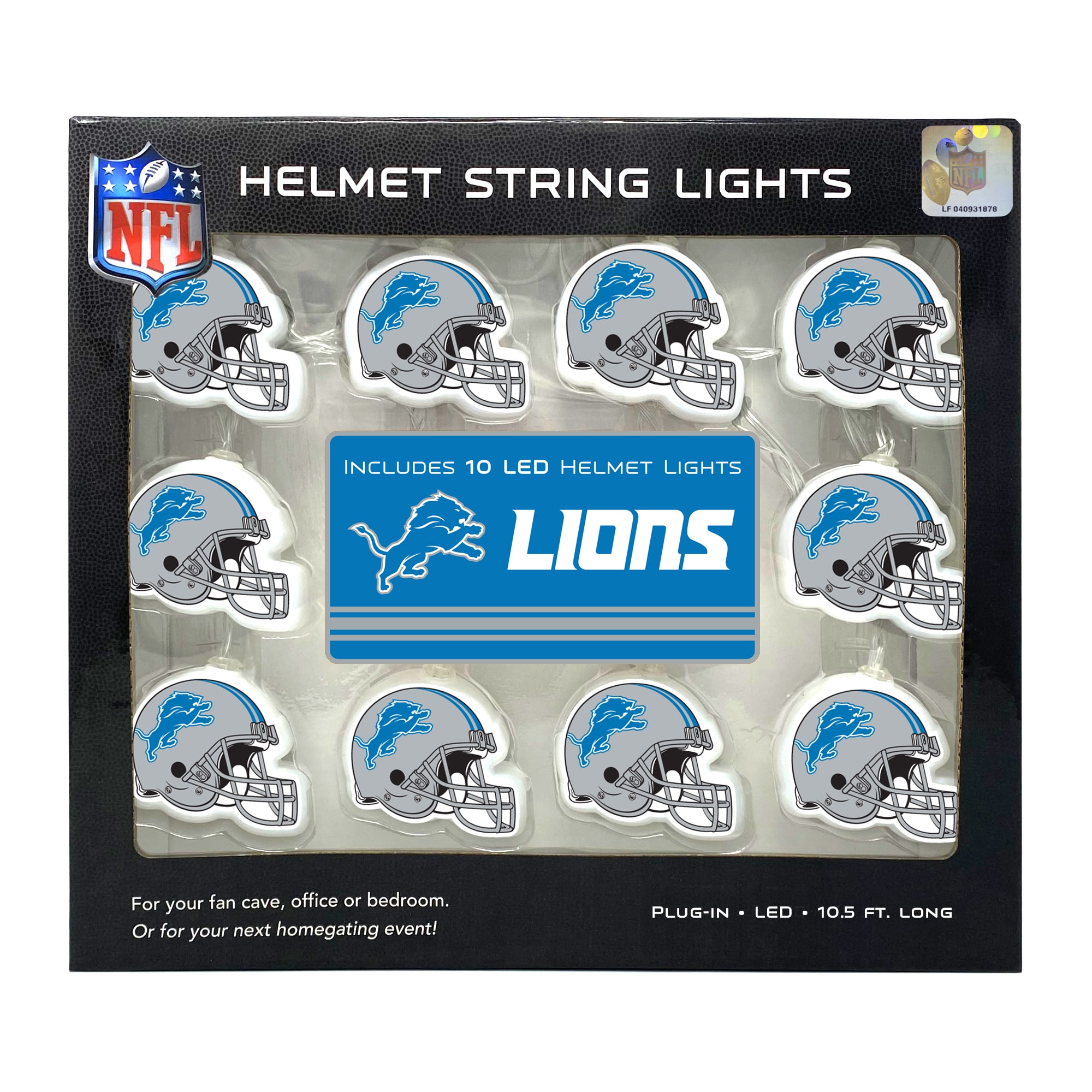 Sportula Detroit Lions Youthefan Nfl Detroit Lions Fan Cave Sign Youthefan  Team Colors Floater Frame 12.5-in H x 17-in W Sports 3D Art in the Wall Art  department at