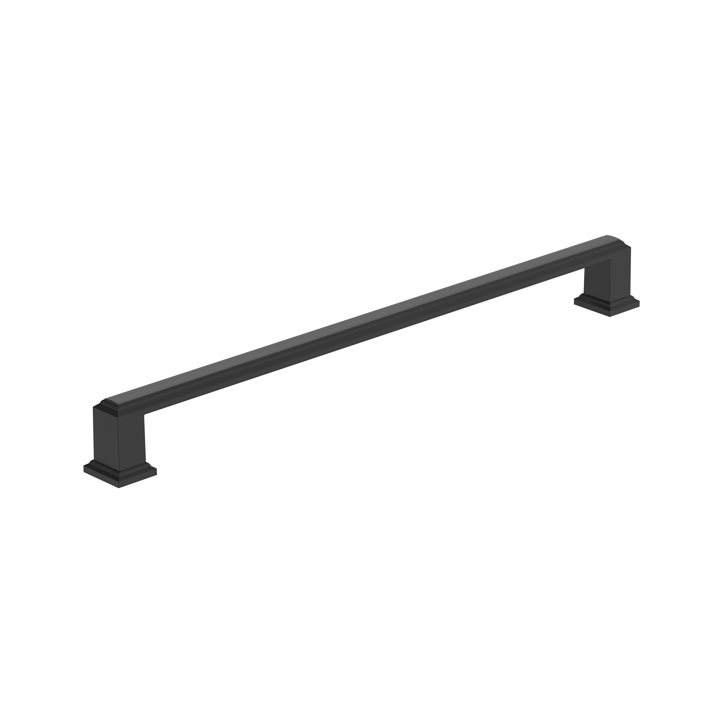 Amerock BP37361FB Appoint 10-1/16-in , 256mm Center to Center Matte Black Cylindrical Bar
