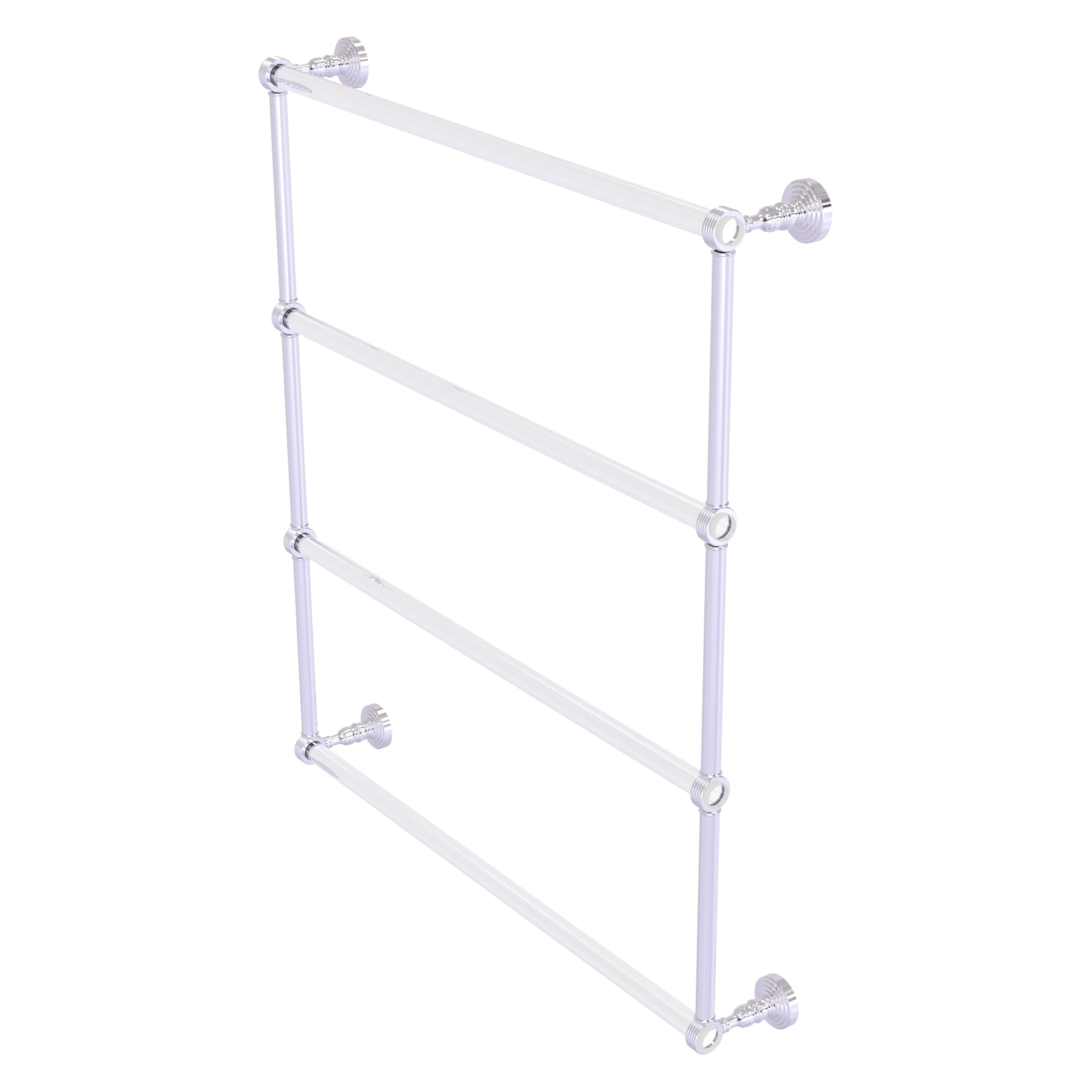 Allied Brass PG-28G-30-PC Pacific Grove 30-in double Polished Chrome Wall mount 4-tier Towel Bar