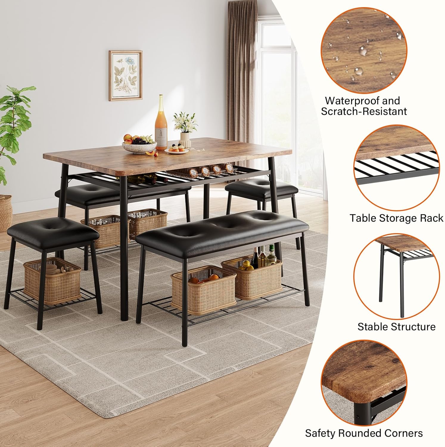 Garvee CBV-QJVXBYYQF04F6T6C Dining-Sets - View #6