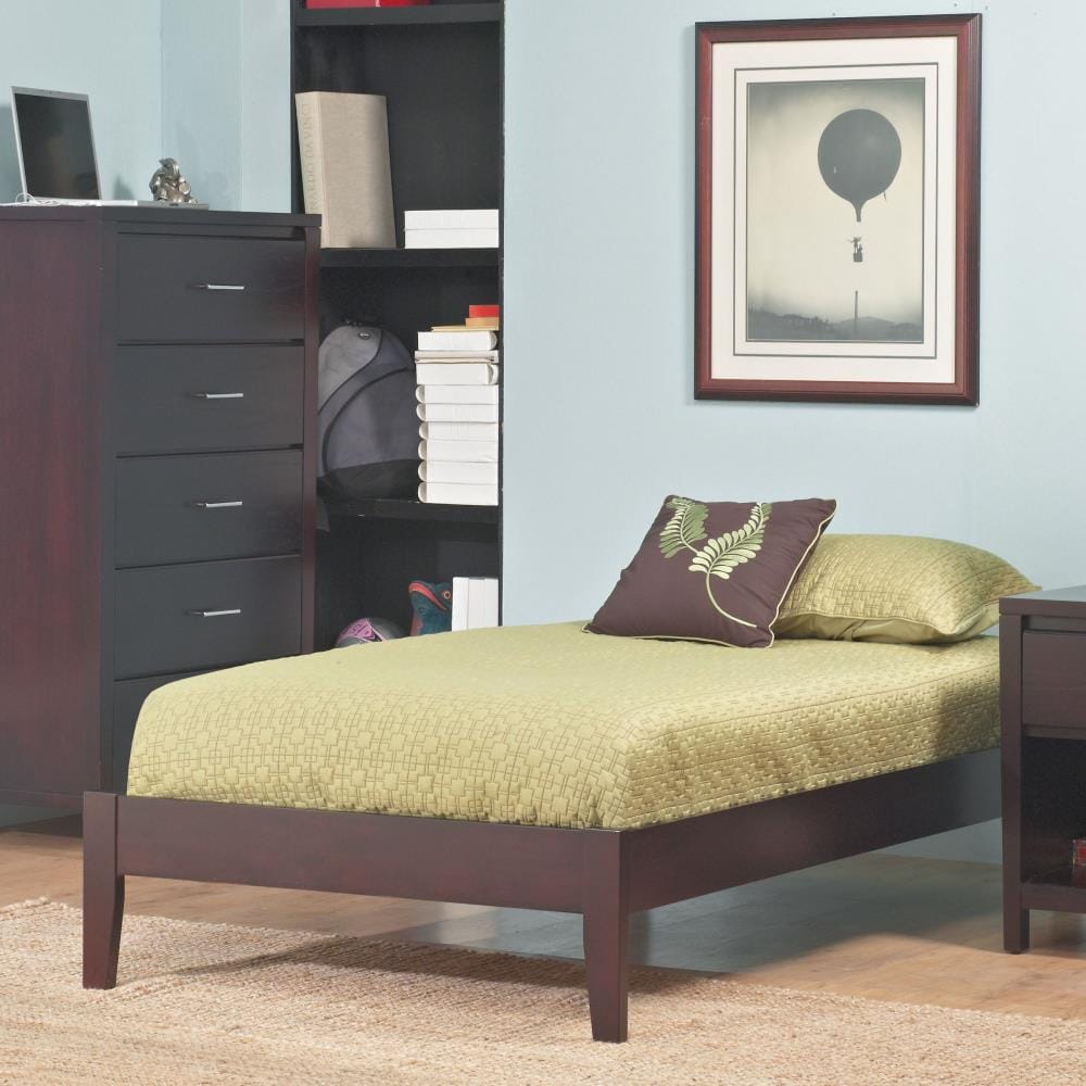 Modus Furniture SP23F3 Nevis Espresso Twin Wood Platform Bed