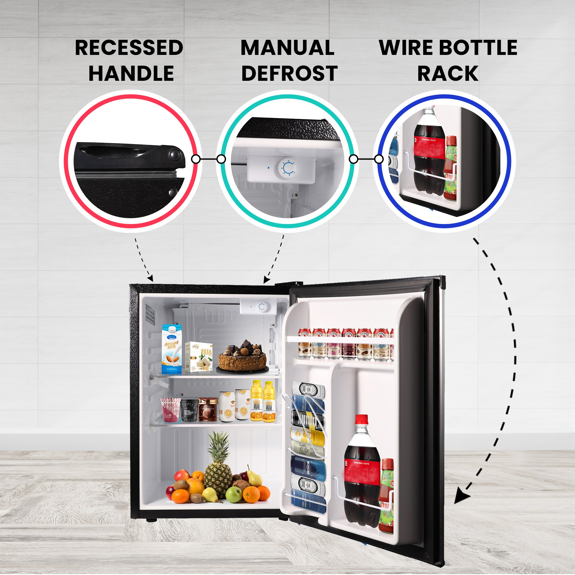 Compact Stainless Steel 2.6 cu.ft. RV Refrigerator