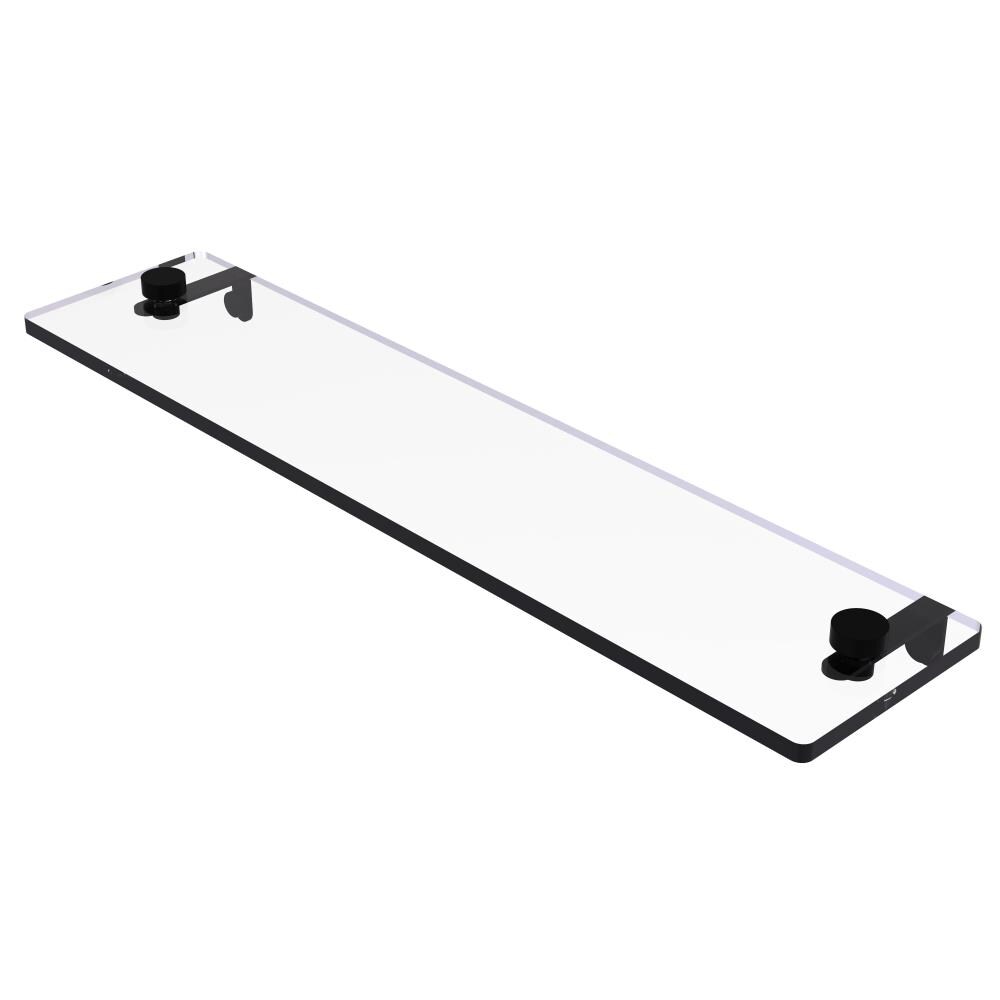 Allied Brass MT-1-22-BKM Montero Matte Black Wall mount Bathroom Shelf ( 22-in x 2-in x 5-in )