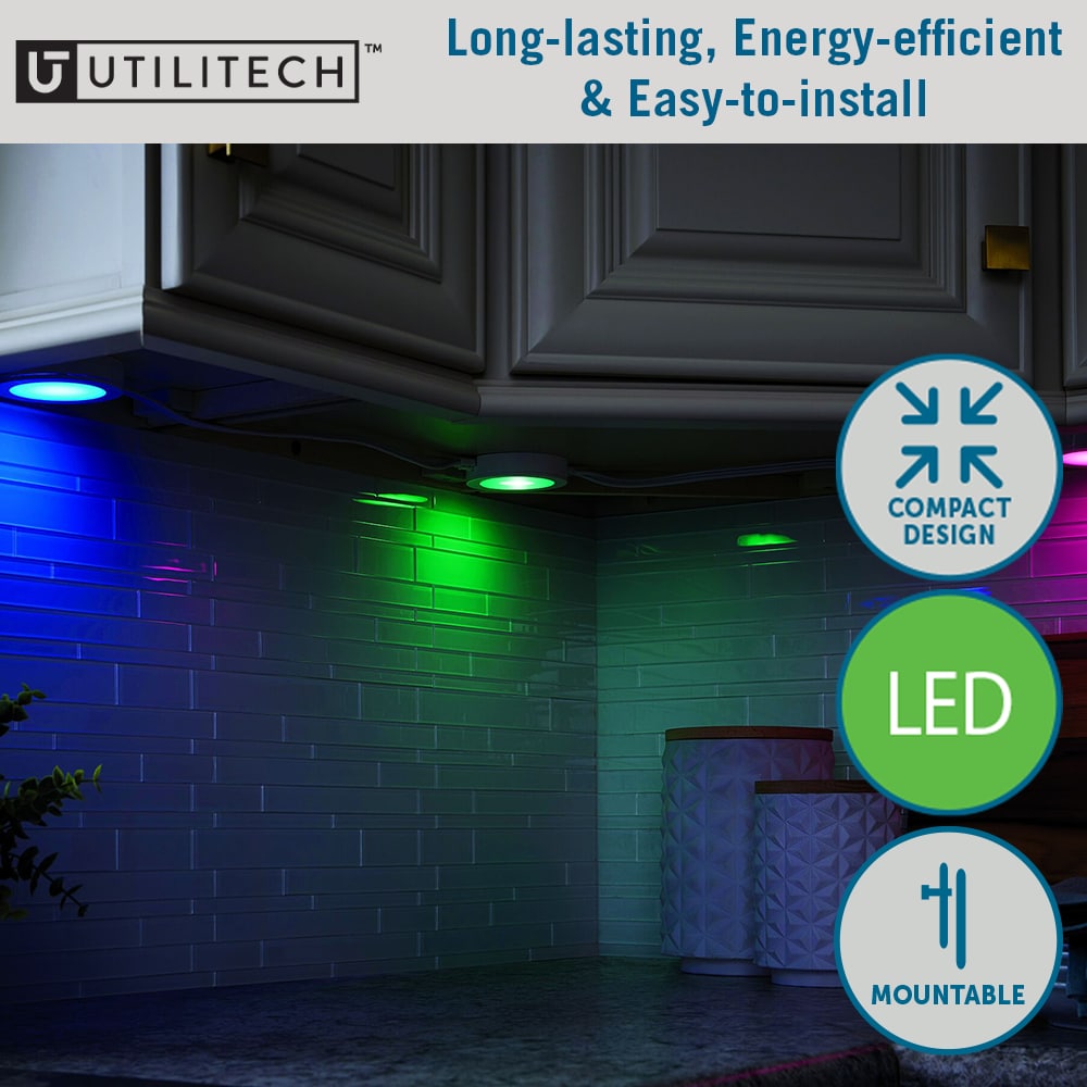 Utilitech 96-in Plug-in LED Under Cabinet Strip Light in the Under Cabinet  Lights department at