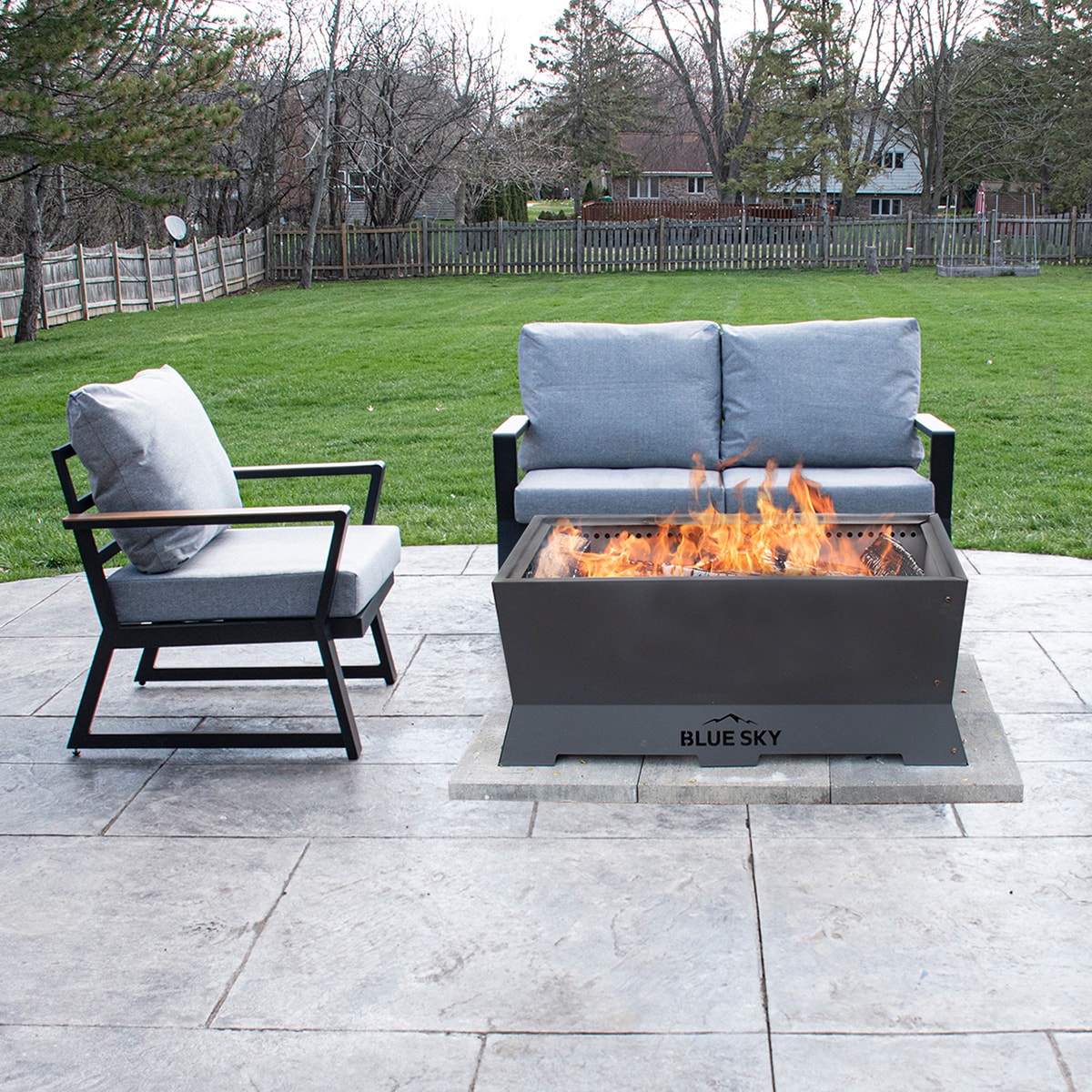 Blue Sky Outdoor Living SFP382216R-B Outdoor-Woodburning-Firepits - View #14