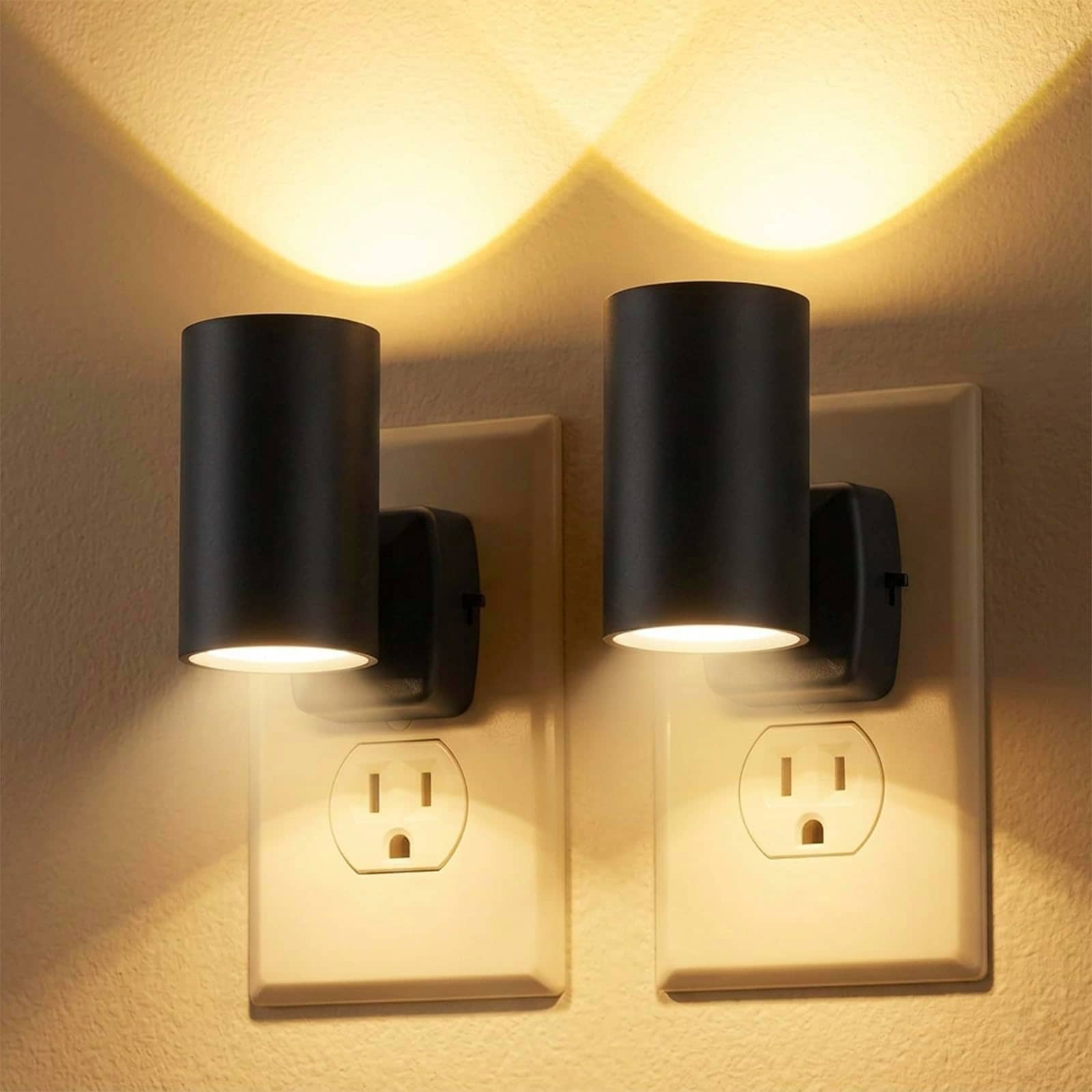 AOIZGMY ETL Certified Night Lights with Warm White 2700K Light Sensor Adjustable Brightness 2 Pack for Kids Hallway Stairway #LAZ0813Z107