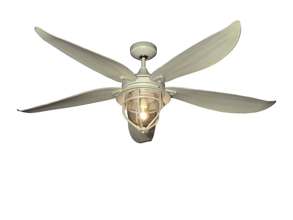 Troposair St Augustine 59 In Driftwood Indoor Outdoor Ceiling Fan With Remote 5 Blade The Fans Department At Com - Nautical Sail Ceiling Fan With Light