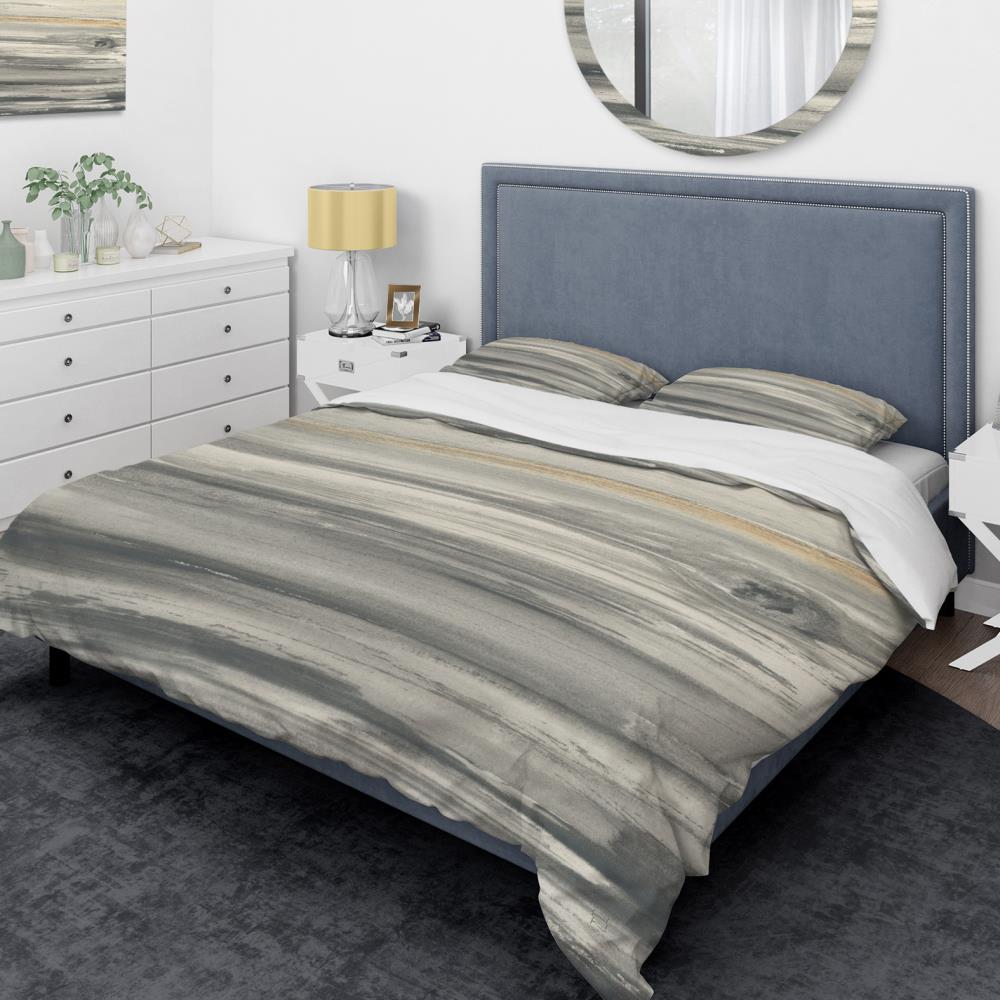 Designart BED30295-T 3 -Piece Beige Twin Duvet cover Set
