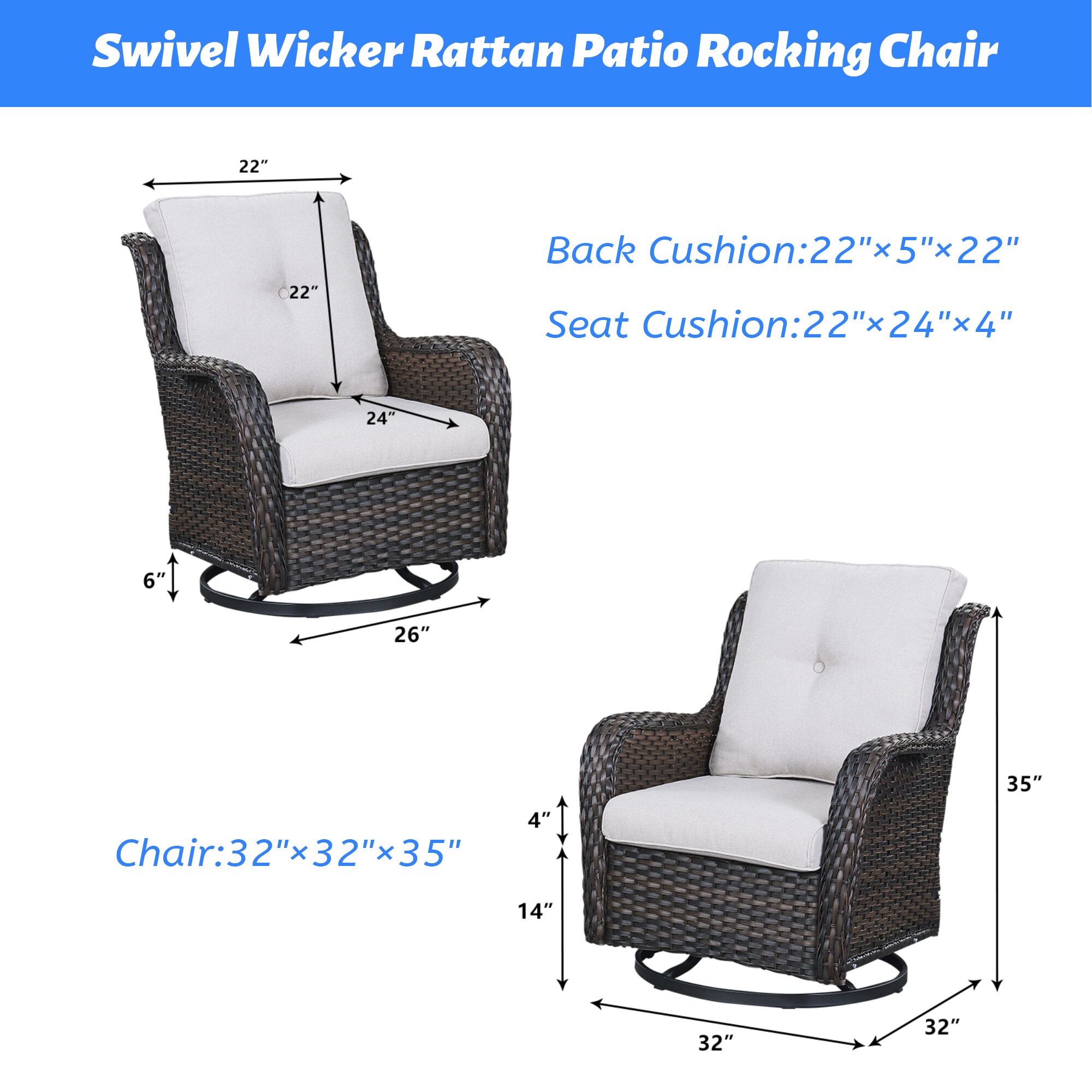 Rilyson FS023-2 Patio-Chairs - View #6