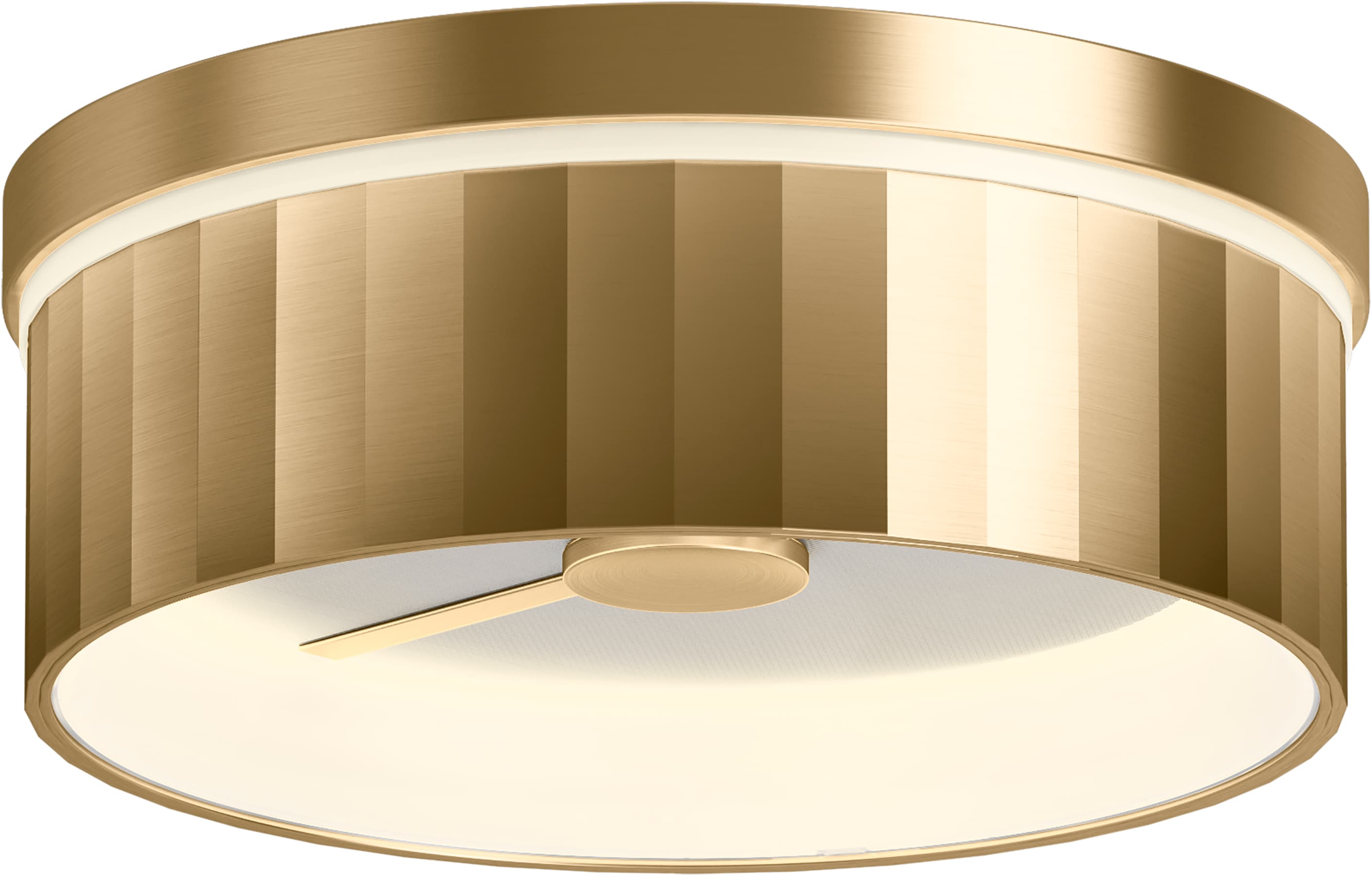 Kohler Simpalo 2 Light Brushed Gold Led Flush Mount Light At