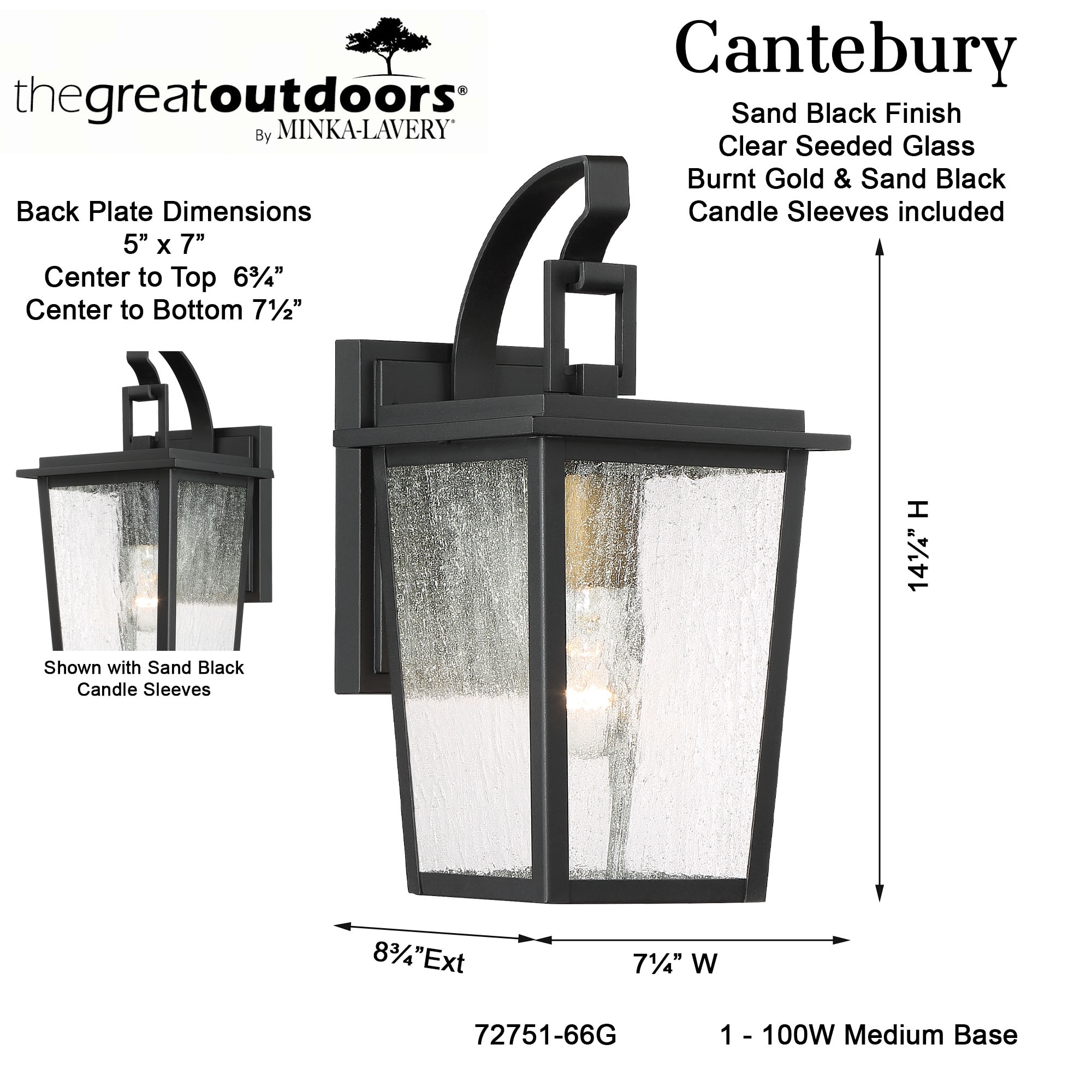 Minka Lavery 72751-66G Outdoor-Wall-Lighting - View #3