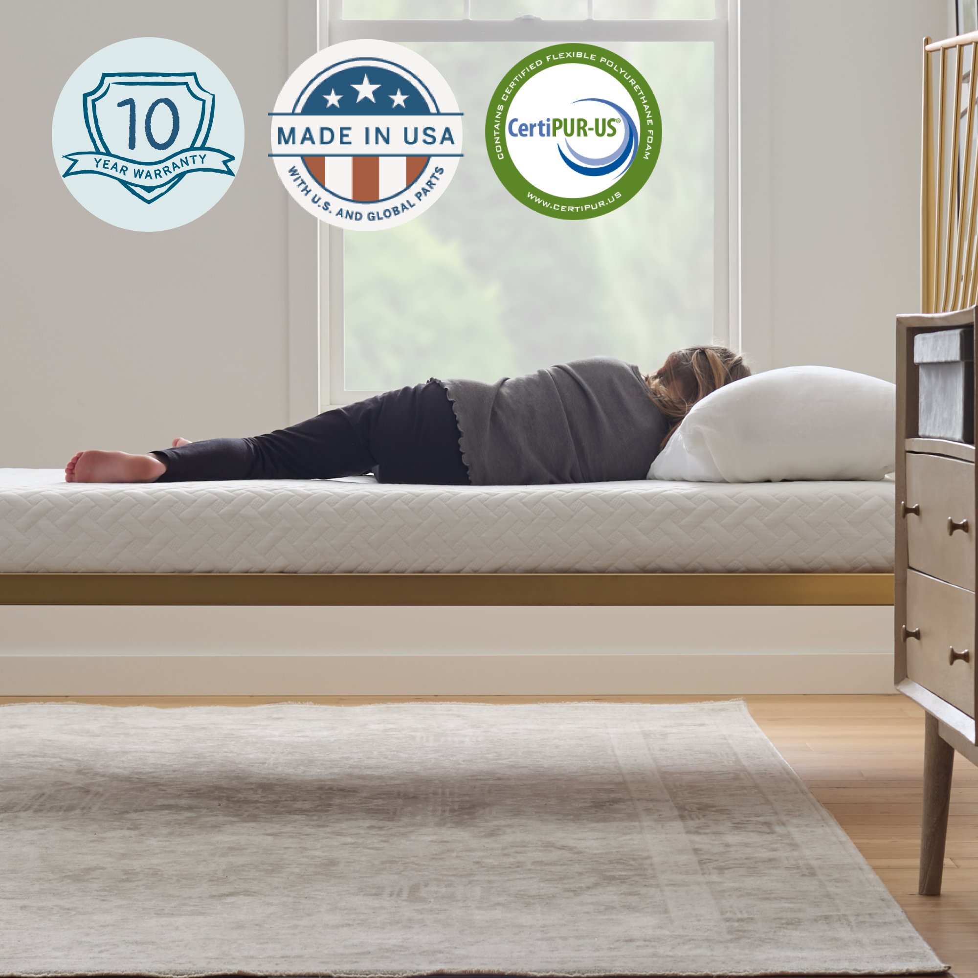 LUCID Comfort Collection LUCC06TT45MF Mattresses-Boxsprings - View #4