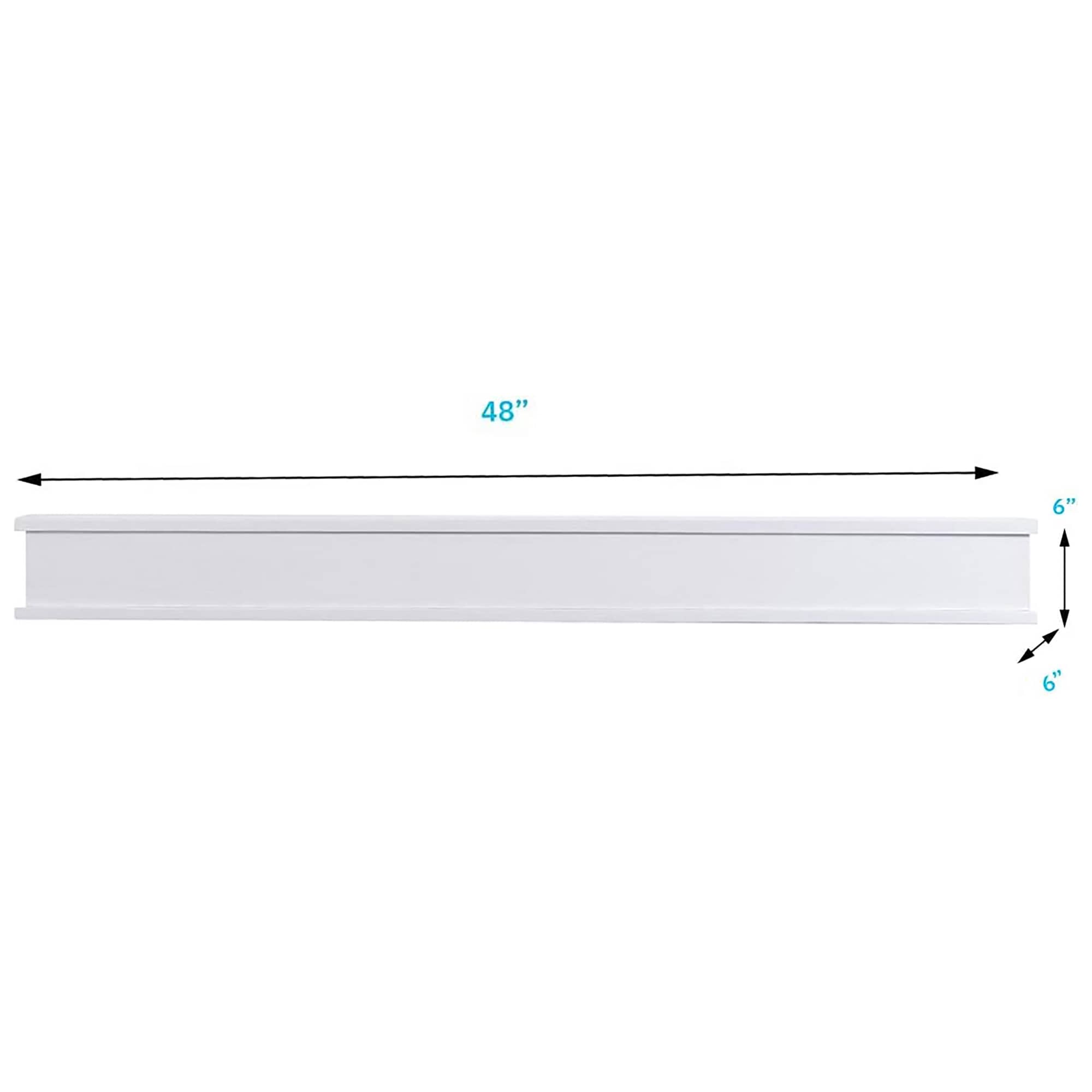 Mantels Direct CHANDLER-48X6-RO-WP Mantel-Shelves - View #7
