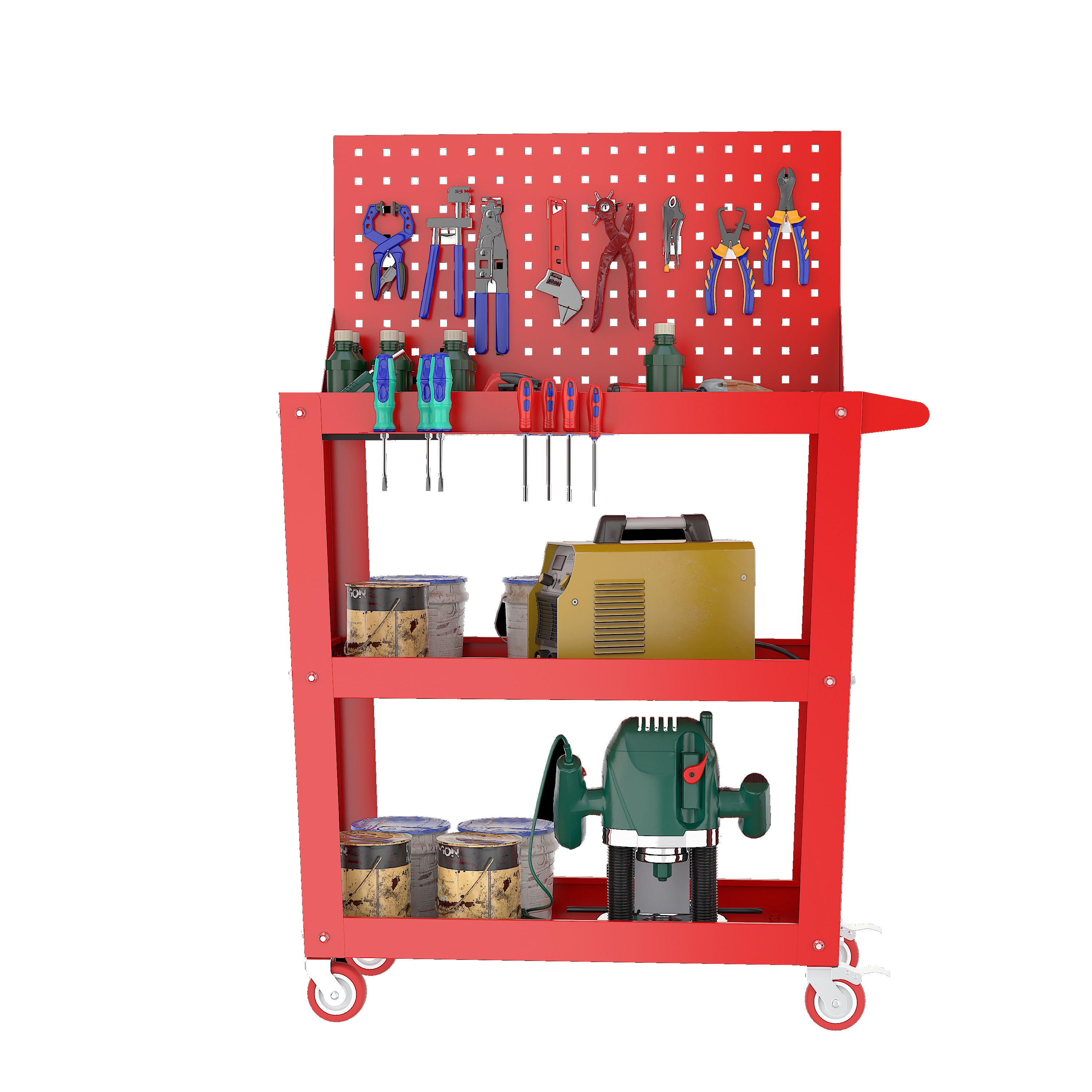 Wrightmaster DOLO0610  2 -Drawers Red Portable