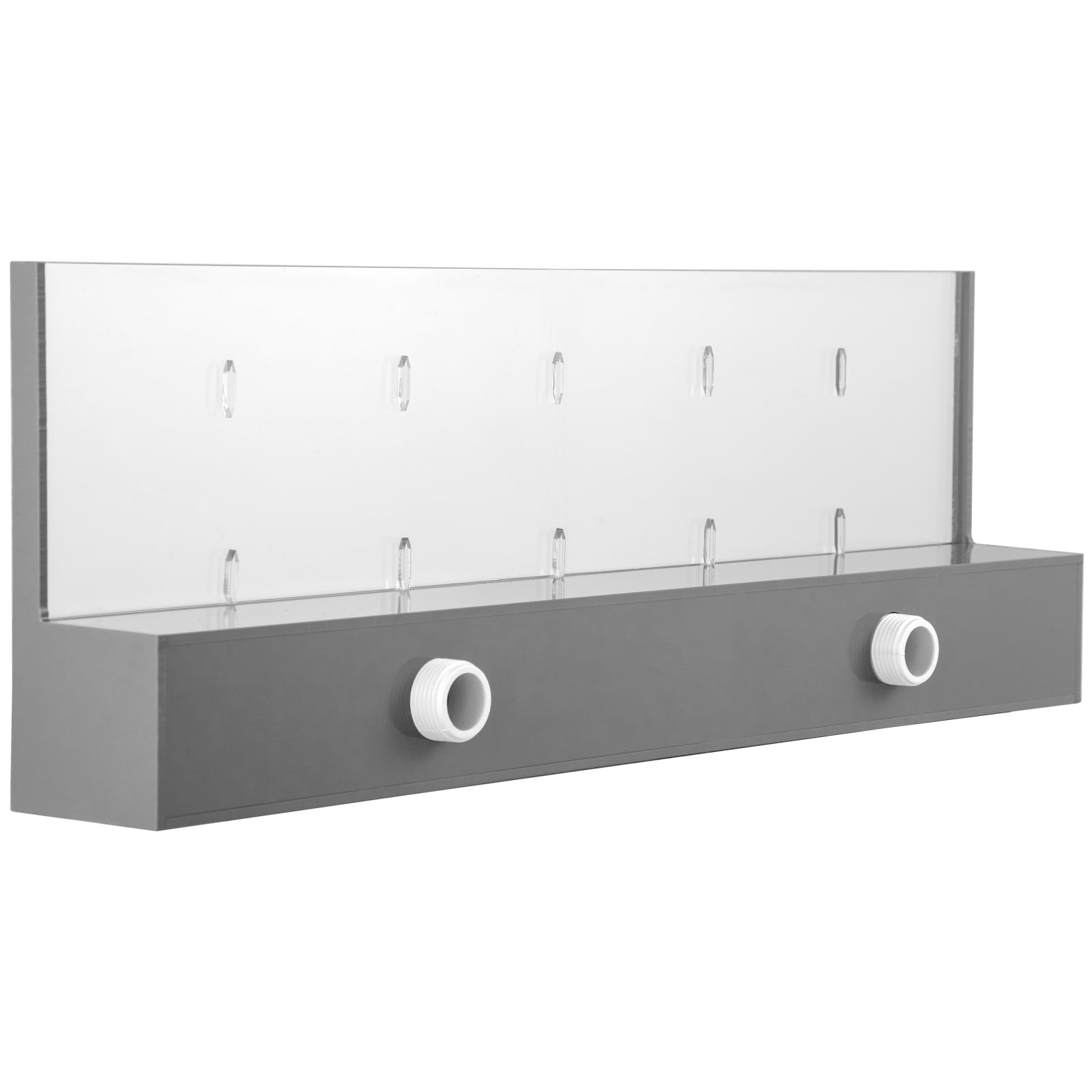 VEVOR SLPBPQAW600DBS001V1 Fountain Spillway Lighted Wall-mount Pool Fountain ( 1 -Fountain Heads )