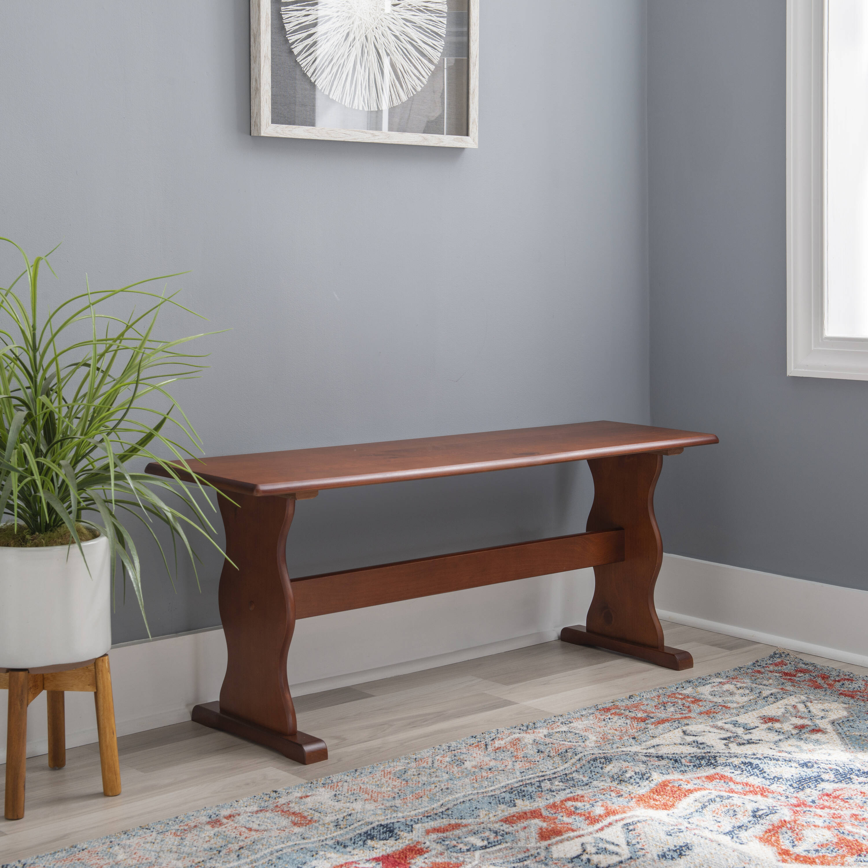 Linon 90367WAL-01-KD-U bench - View #6