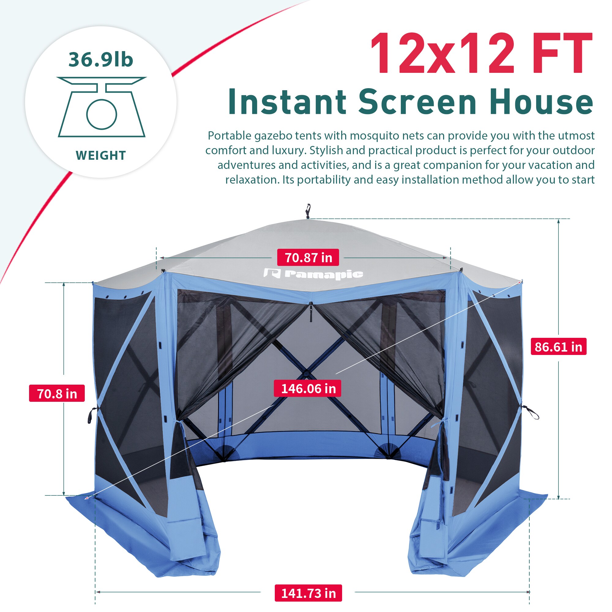 PamaPic ZP-BLB-WL1 Wood-Resin-Gazebos - View #7