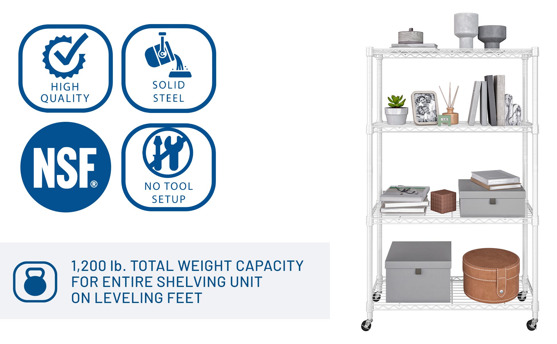 Seville Classics SHE15381B Free-Standing-Shelving - View #5