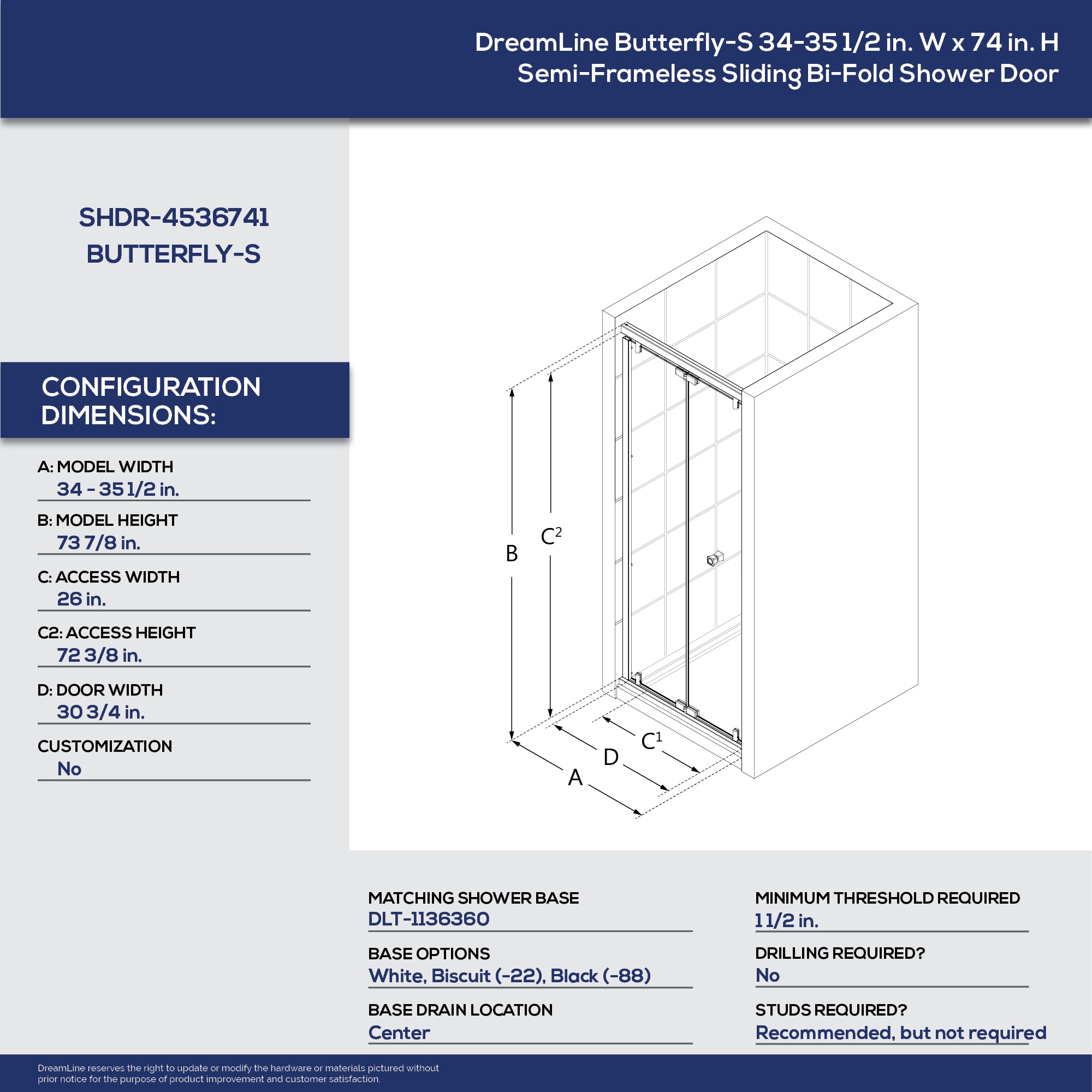 DreamLine SHDR-4536741-01 Shower-Doors - View #3
