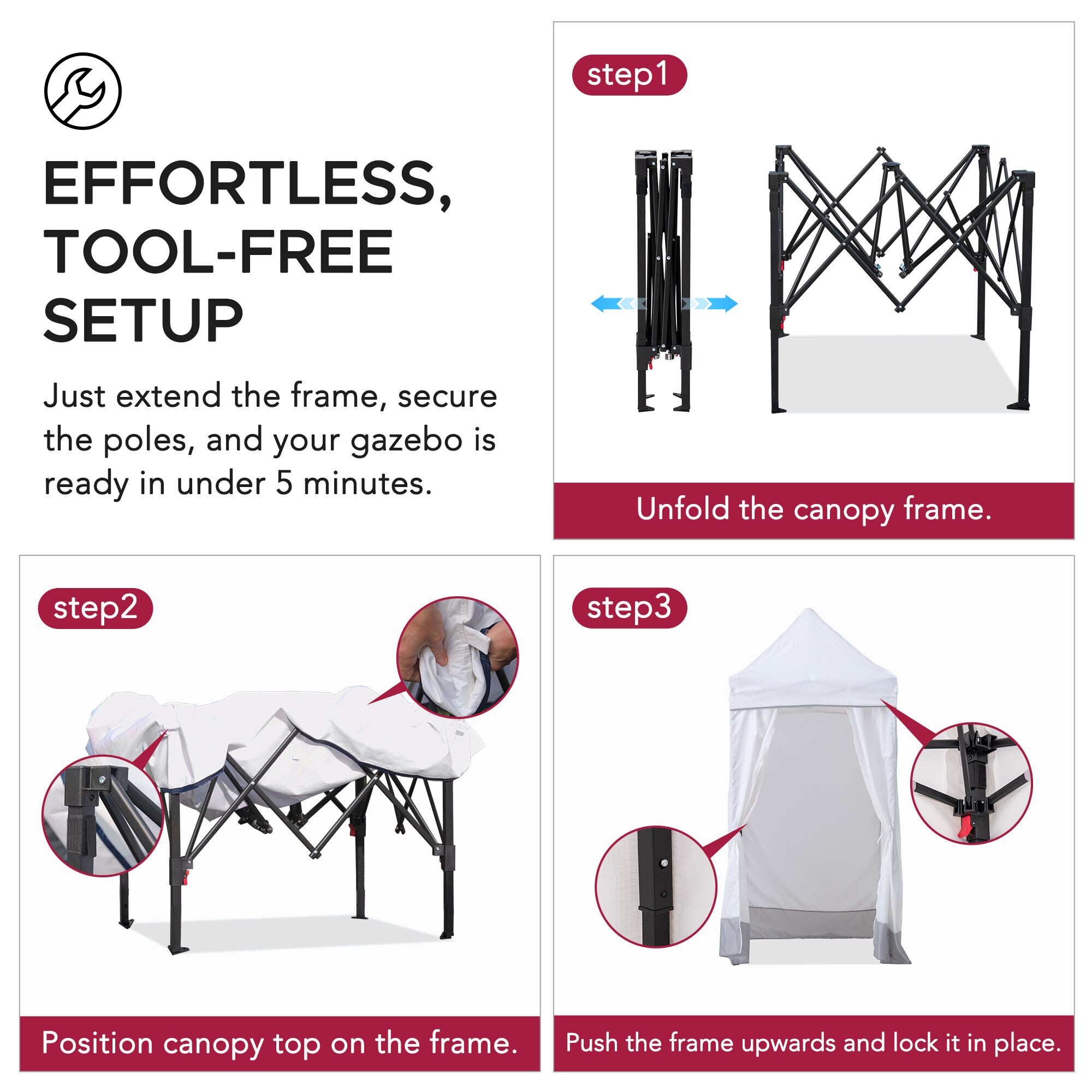 Sunjoy A109010200 Wood-Resin-Gazebos - View #7