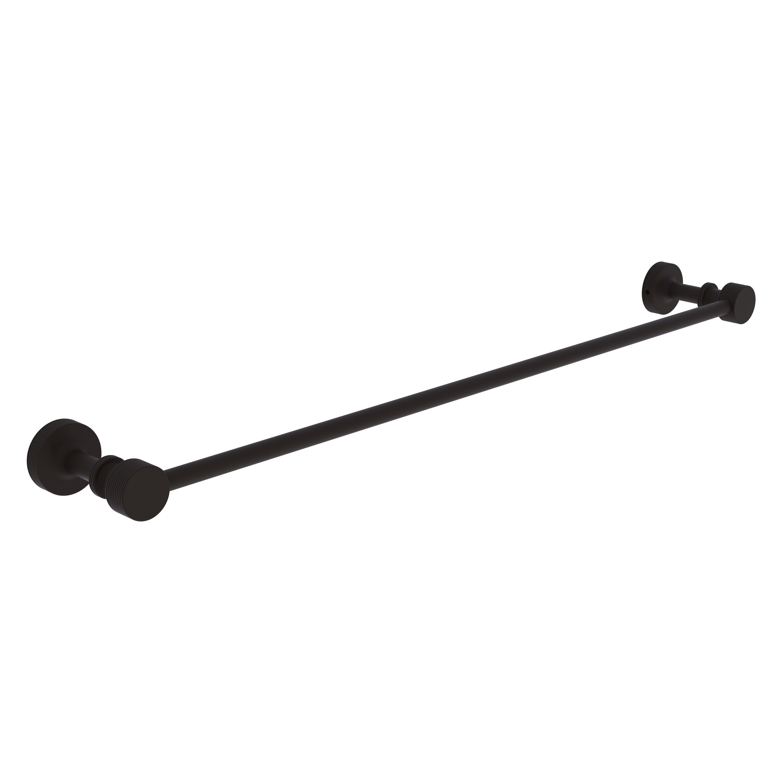 Allied Brass FT-21/24-ORB Foxtrot 24-in Oil-rubbed bronze Wall mount Single Towel Bar