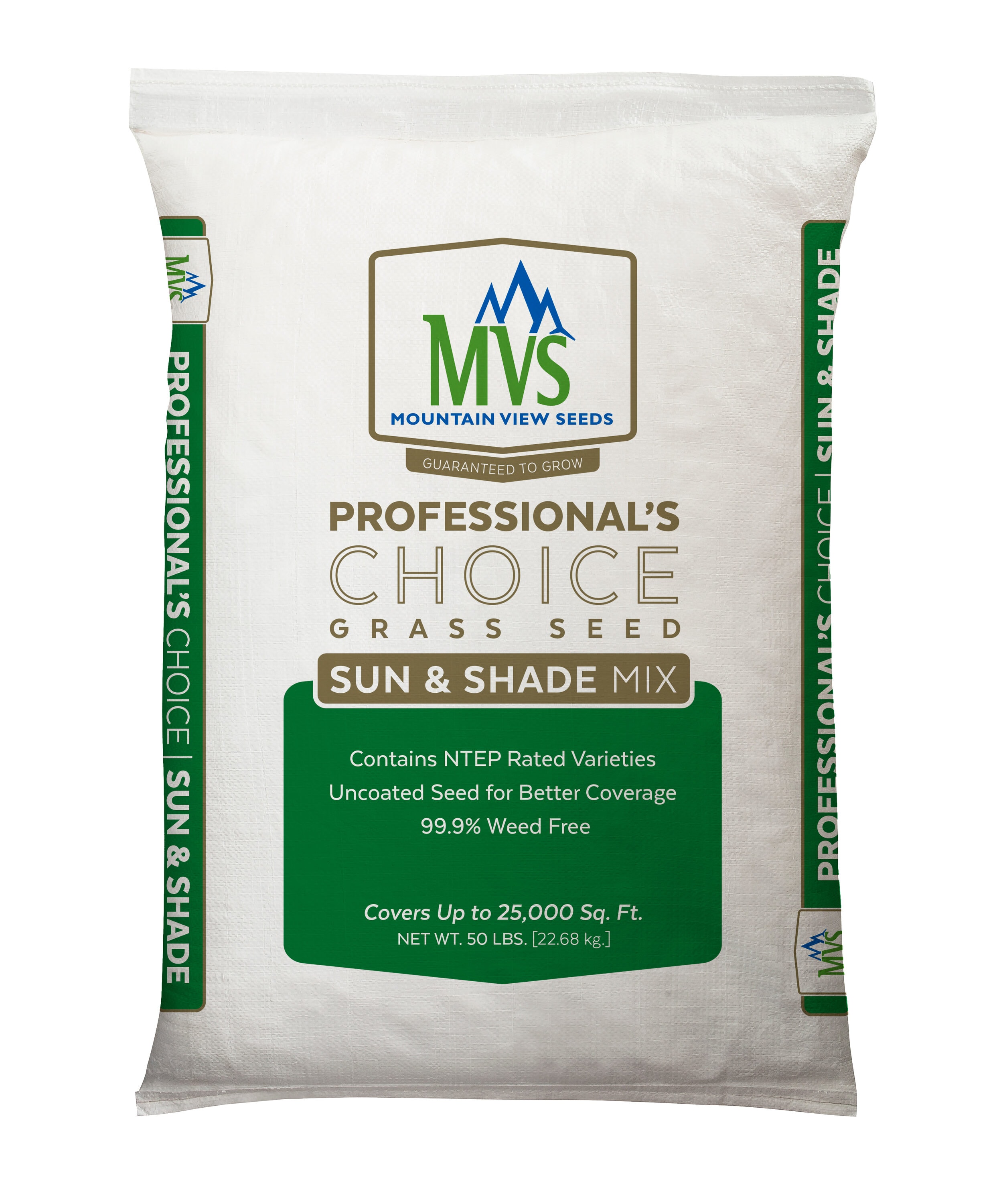 Mountain View Seeds 115560 PC Sun and Shade 50-lb Natural Mixture/Blend Grass Seed