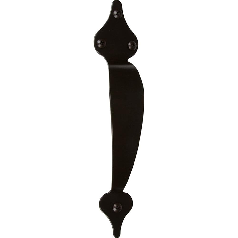Black Metal Spade Barn Door Pull Handle