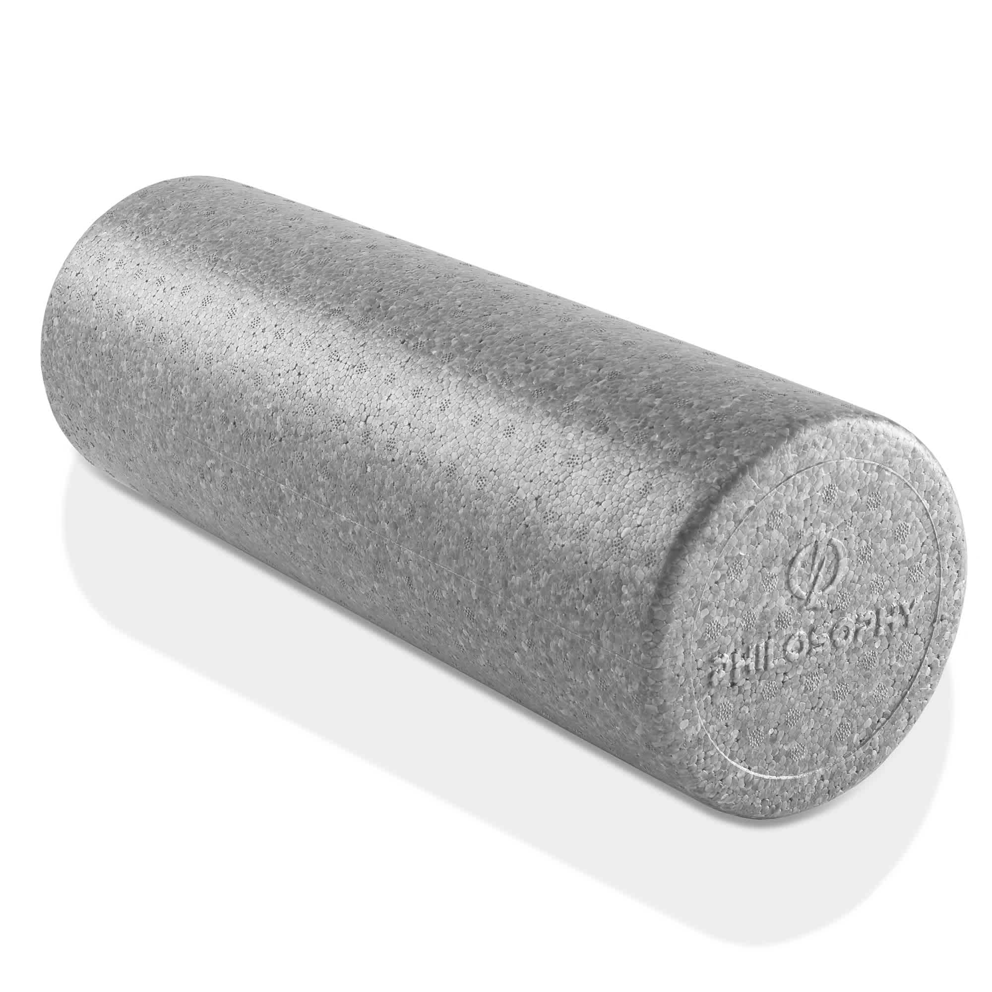 Philosophy Gym FIT-RL-18H-GRY 18-in High-Density Foam Roller for Exercise Massage Recovery - Gray