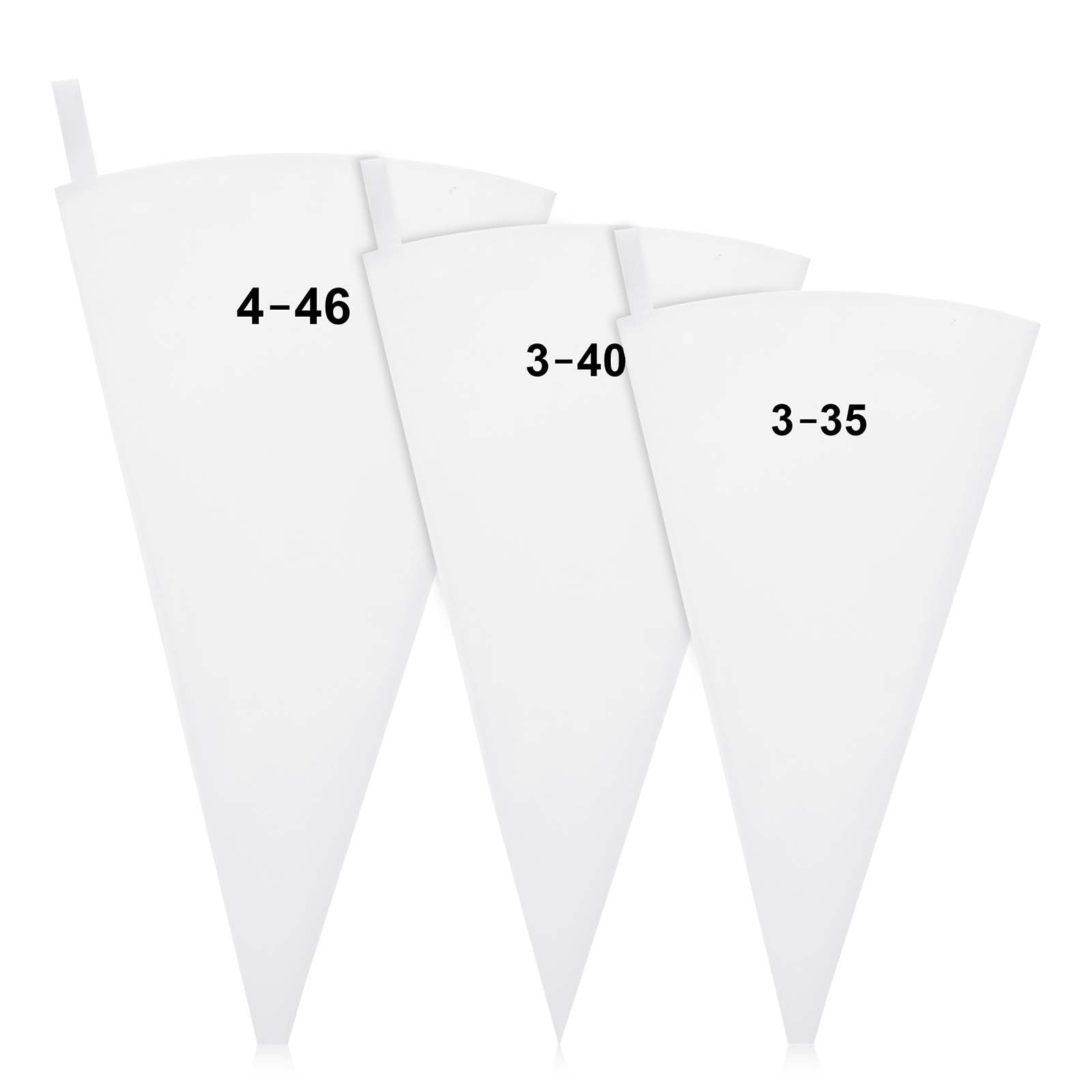 DHMHD  Reusable Pastry Piping Bags 14 Inch 16 Inch 18 Inch Canvas Non Slip Cake Decorating Bags for Frosting Icing Cupcake Cookie
