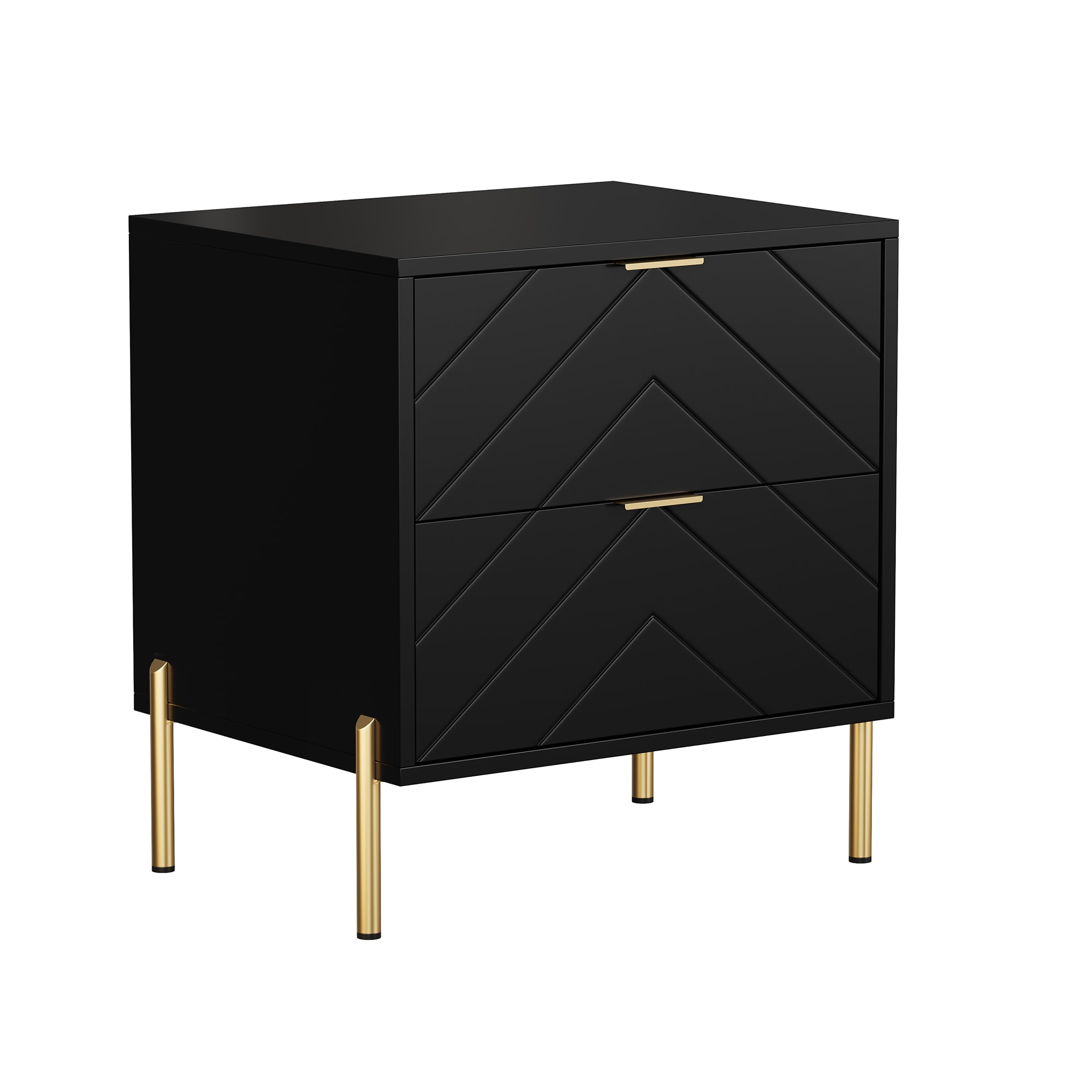 Clihome CL-CJ2C-BK Black Nightstand