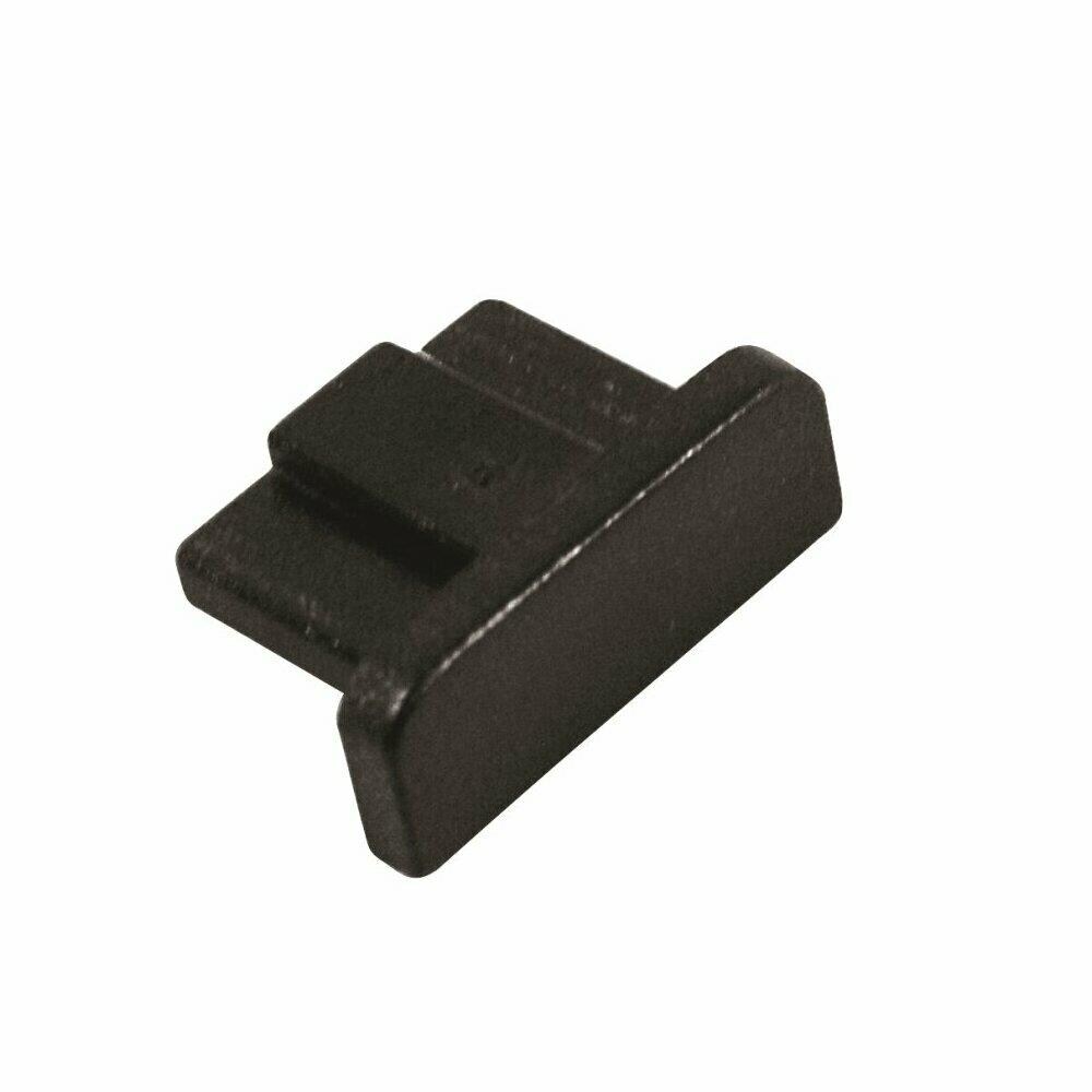 ZX9NRTHR1342 END CAP F-ALUM EXTRUDEDRAIL Slider Trax- End Cap for Rail, Black