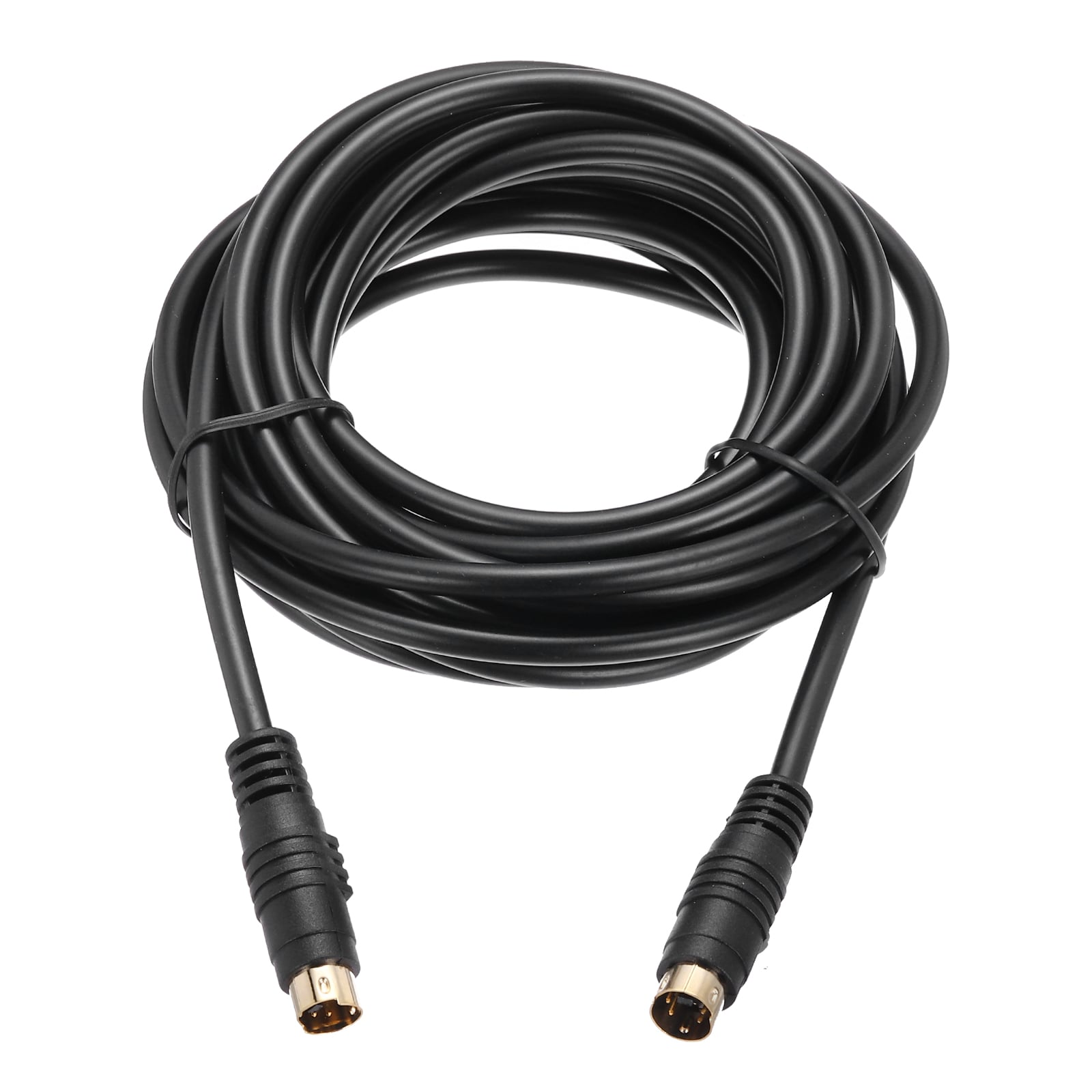 Unique Bargains - S Video Cable 16ft Mini DIN 4 Pin S-Video Cable Male to Male Gold Plated Connec...