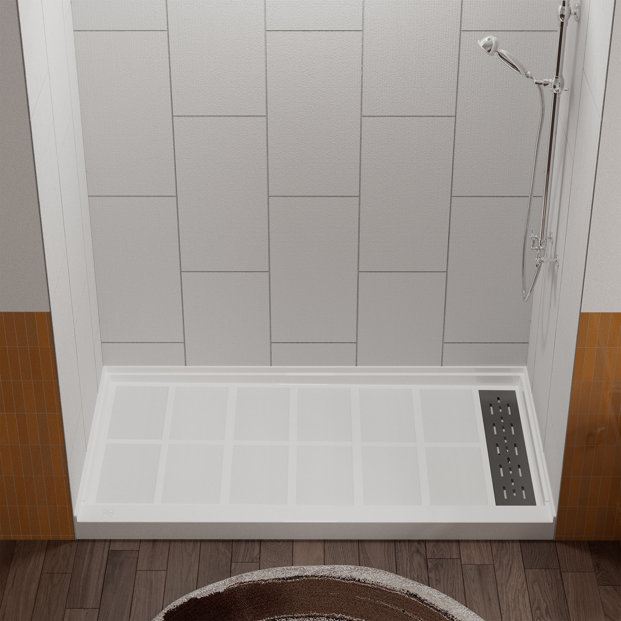 Boyel Living BLBR2501WH6030R Shower-Floors - View #3