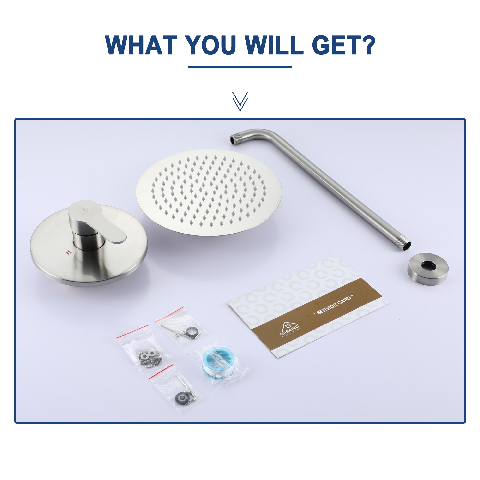 CASAINC CA-081001BN Showerhead-Bar-Panels - View #9