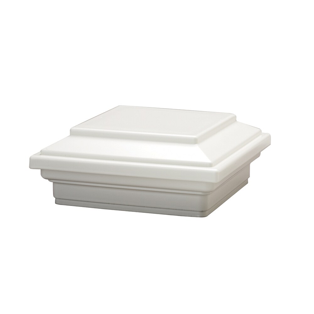 Trex 6-in x 6-in Classic White Composite Deck Post Cap