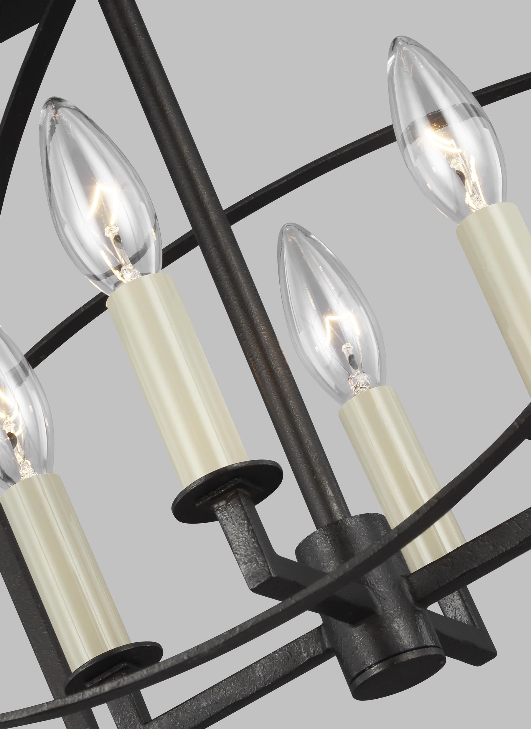 Thayer Smith Steel 4-Light Modern Semi-Flush Mount