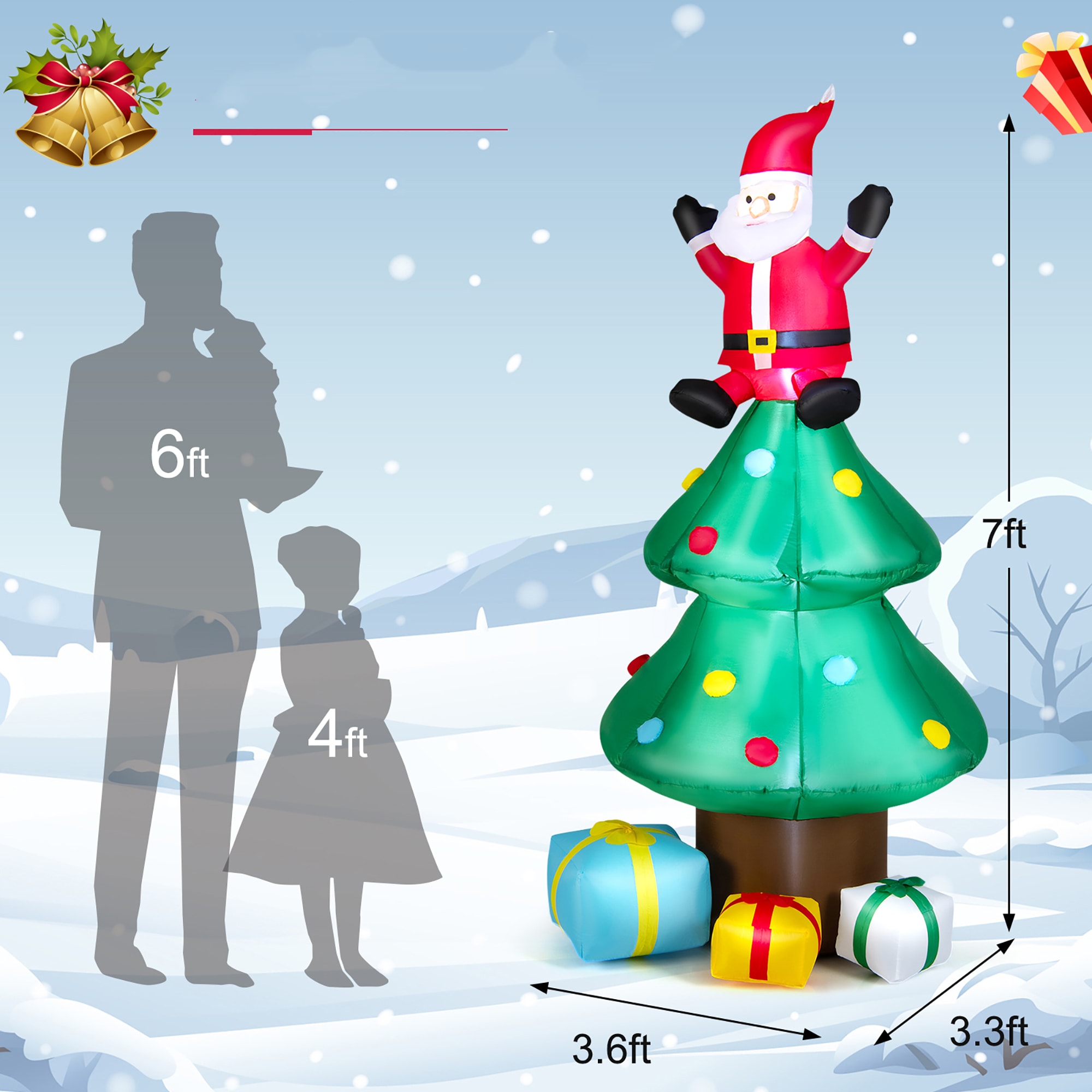 Costway CM23966US Christmas-Inflatables - View #9
