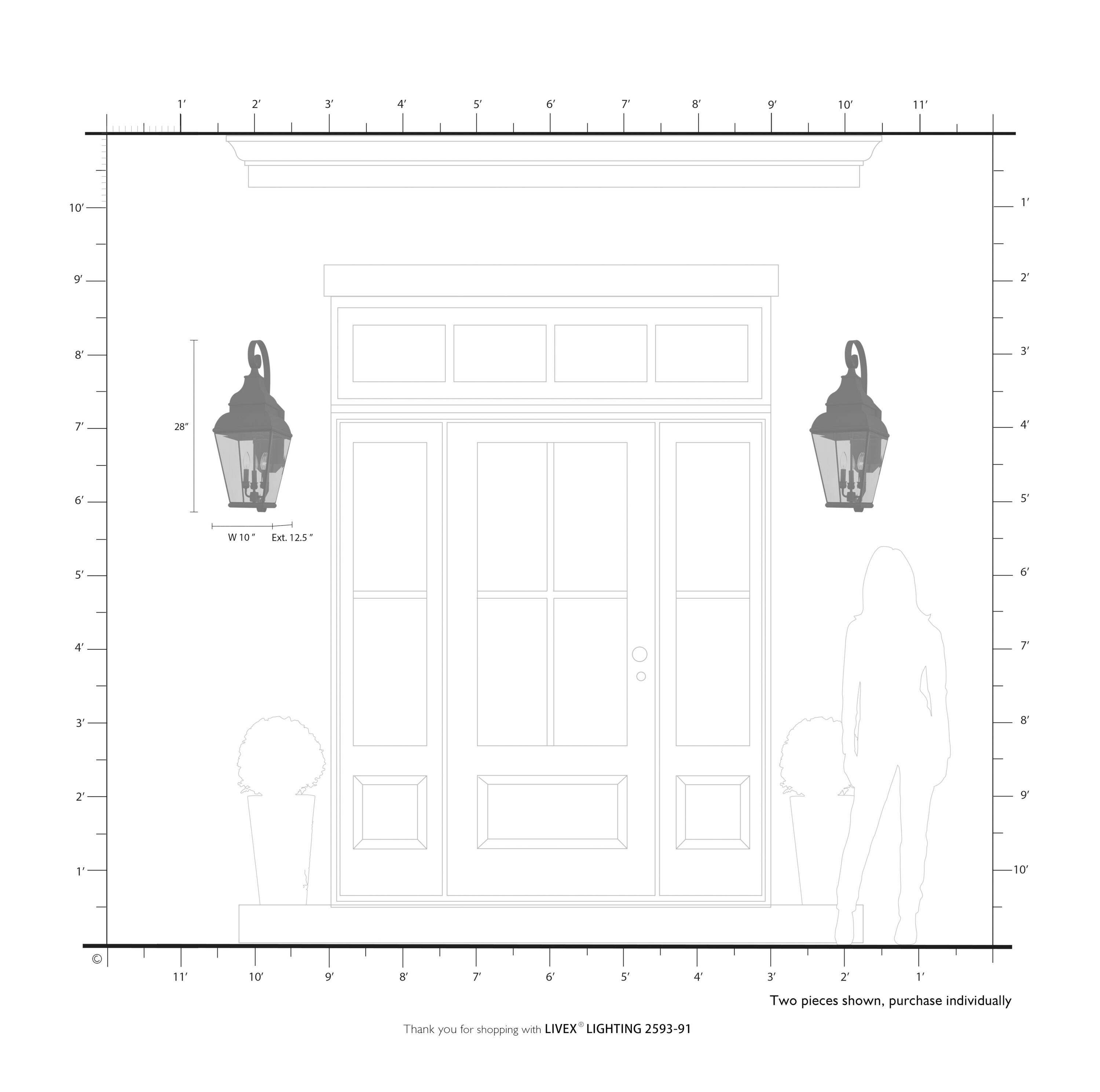 Livex Lighting 2593-91 Outdoor-Wall-Lighting - View #7