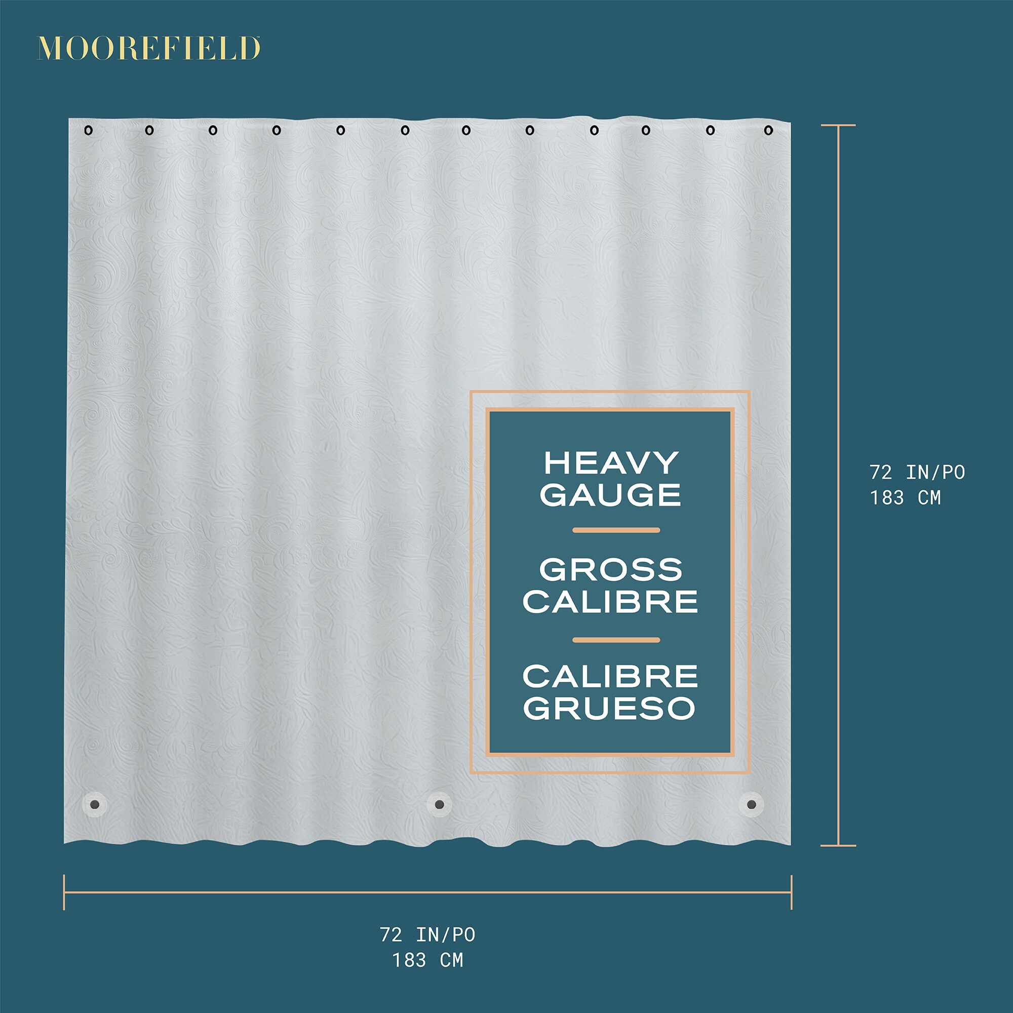 Moorefield LS422FWT Shower-Curtains-Liners - View #5