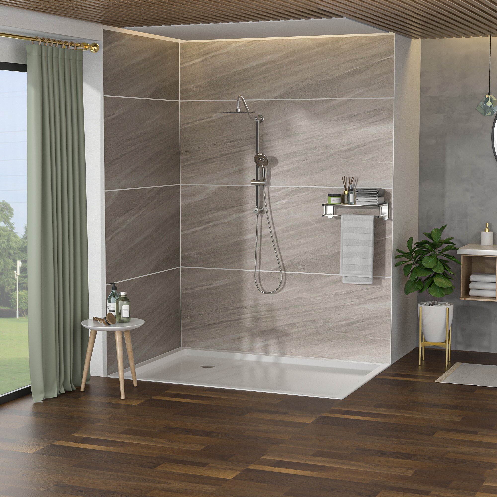 Vanityfus VFH-LS0002C-SS Showerhead-Bar-Panels - View #8
