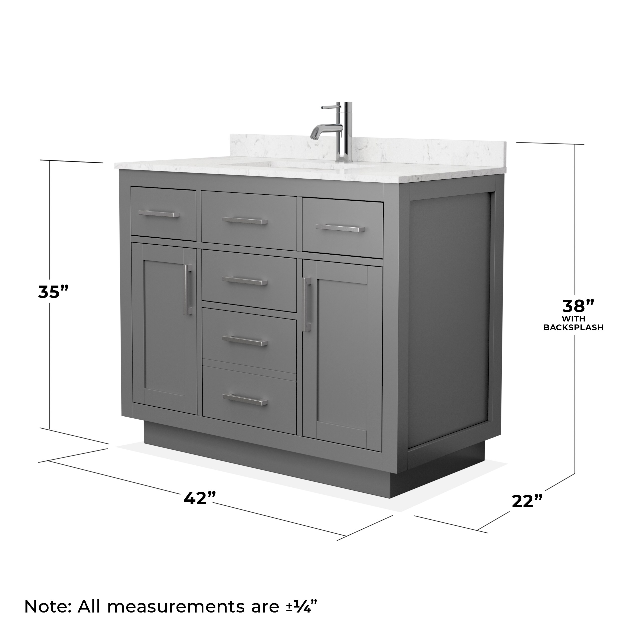 Wyndham Collection WCG262642SKGCCUNSMXX Bath-Vanity-Combo - View #4