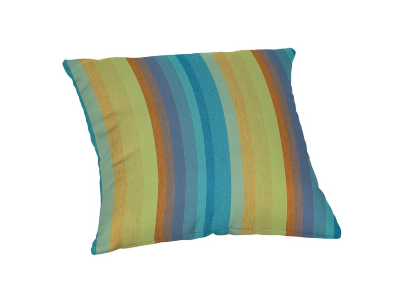 Sunbrella DS2854-3349 Pillows Striped Blue Square Throw Pillow