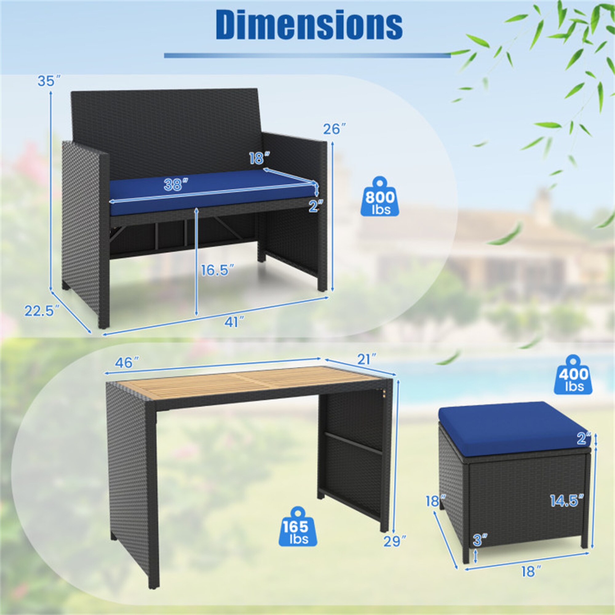 BABOOM BOM-70979NY-CO Patio-Dining-Sets - View #3