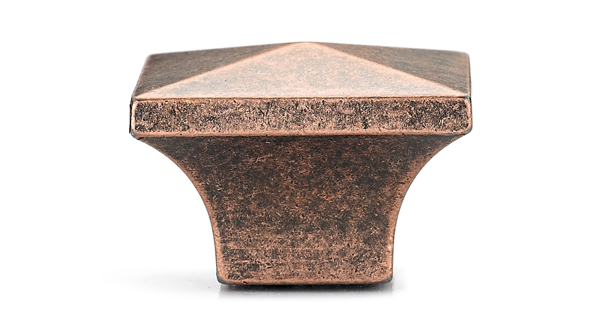 Brushed Nickel Modern Square Cabinet Knob with Mounting Hardware